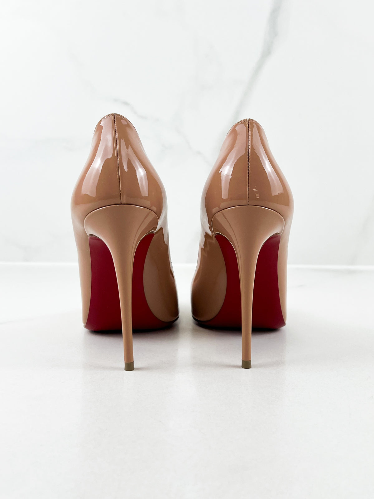 Christian Louboutin Patent Blush Kate 100mm Size 37