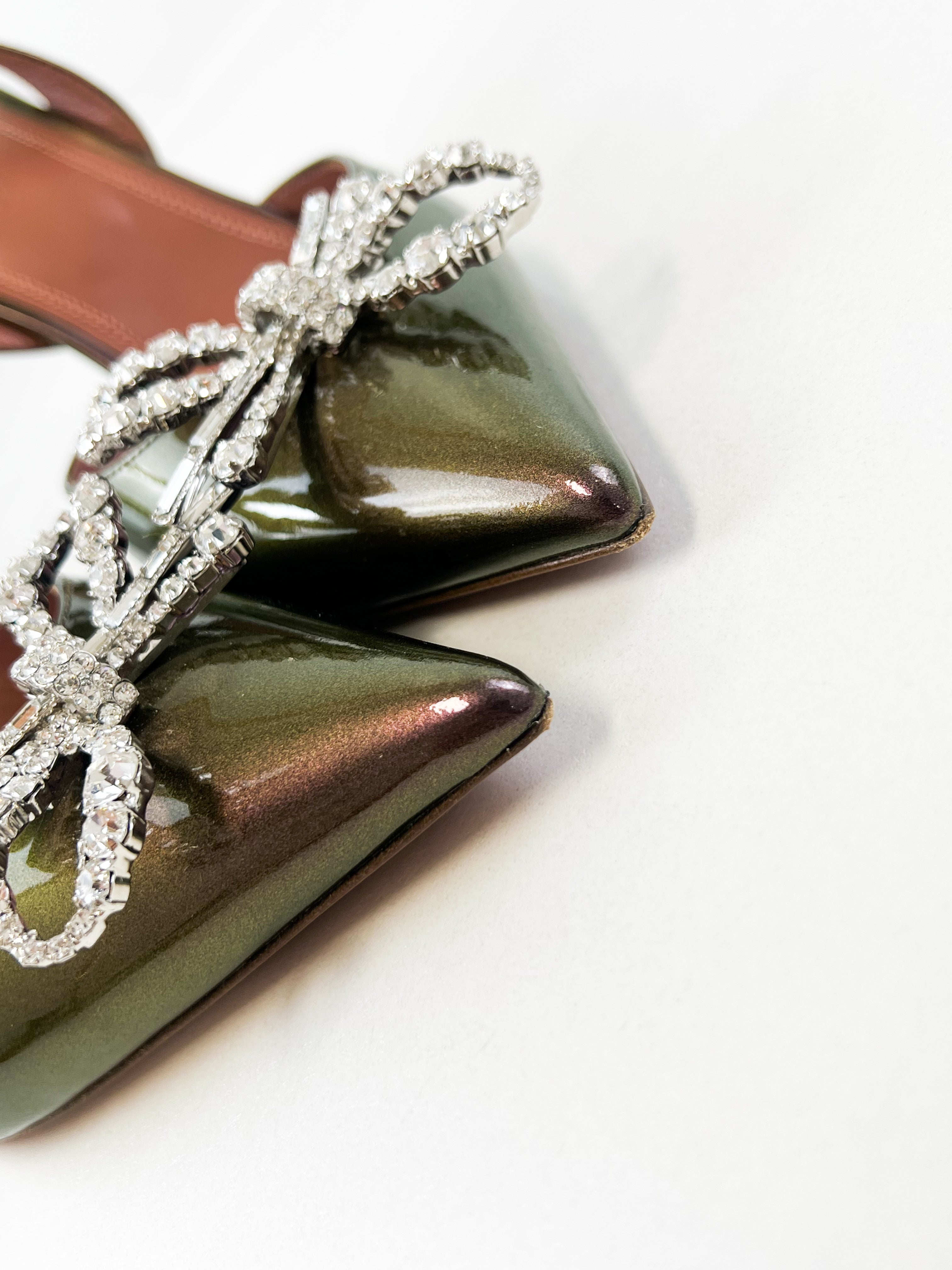 Amina Muaddi Rosie Sling 95mm Pump Size 38