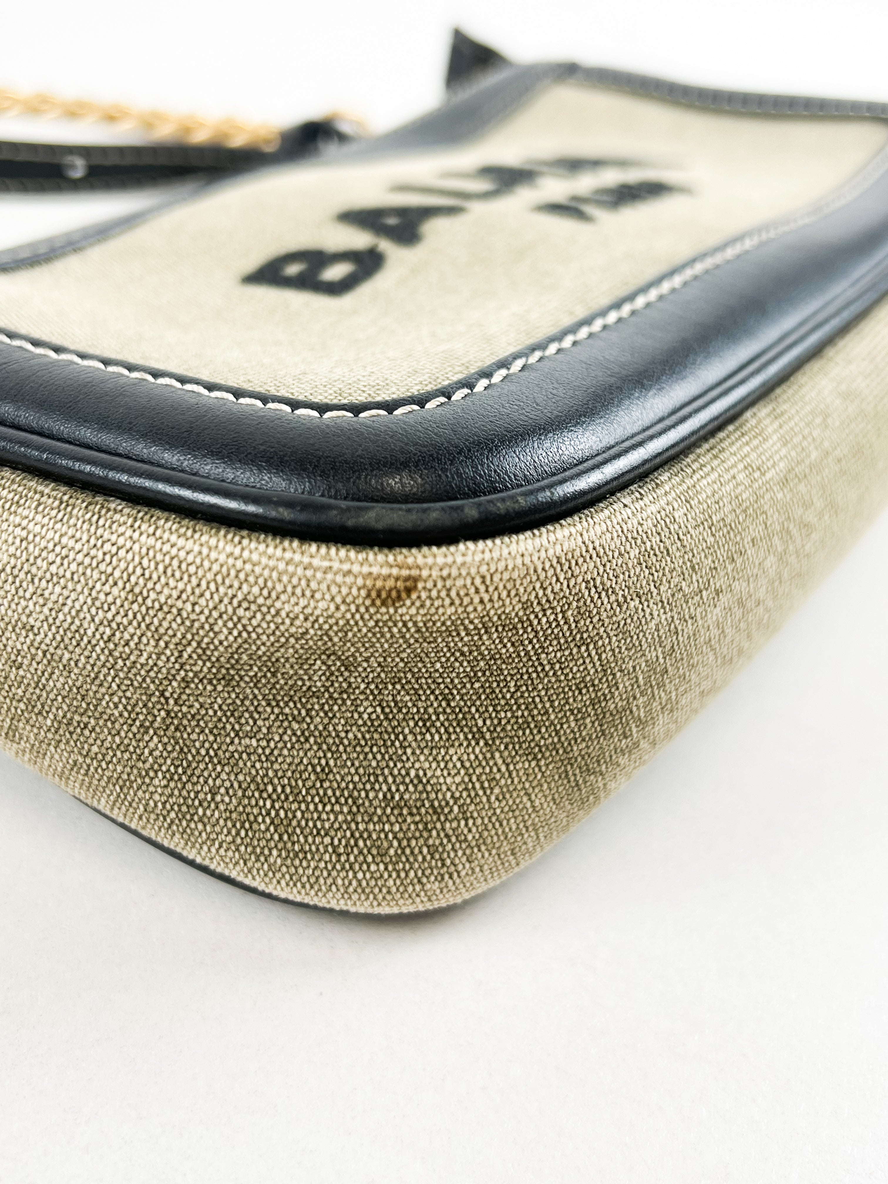 Balmain B-Army Canvas Pochette Crossbody/Shoulder Bag