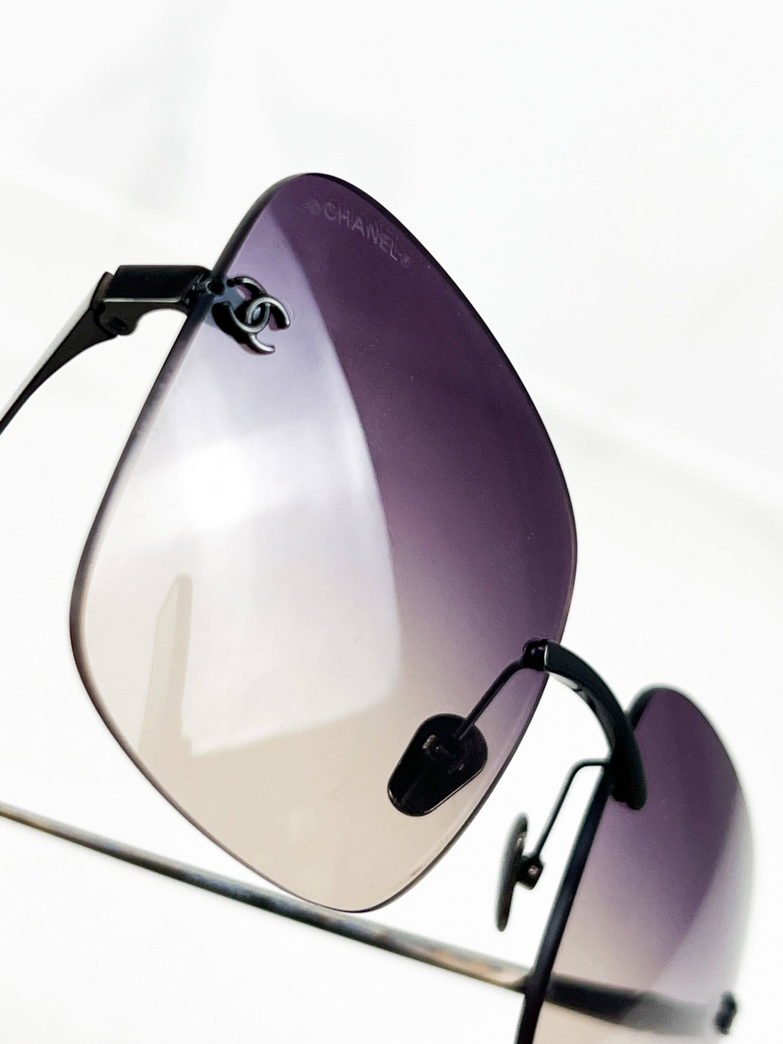 Chanel CC Logo Rectangular Sunglasses