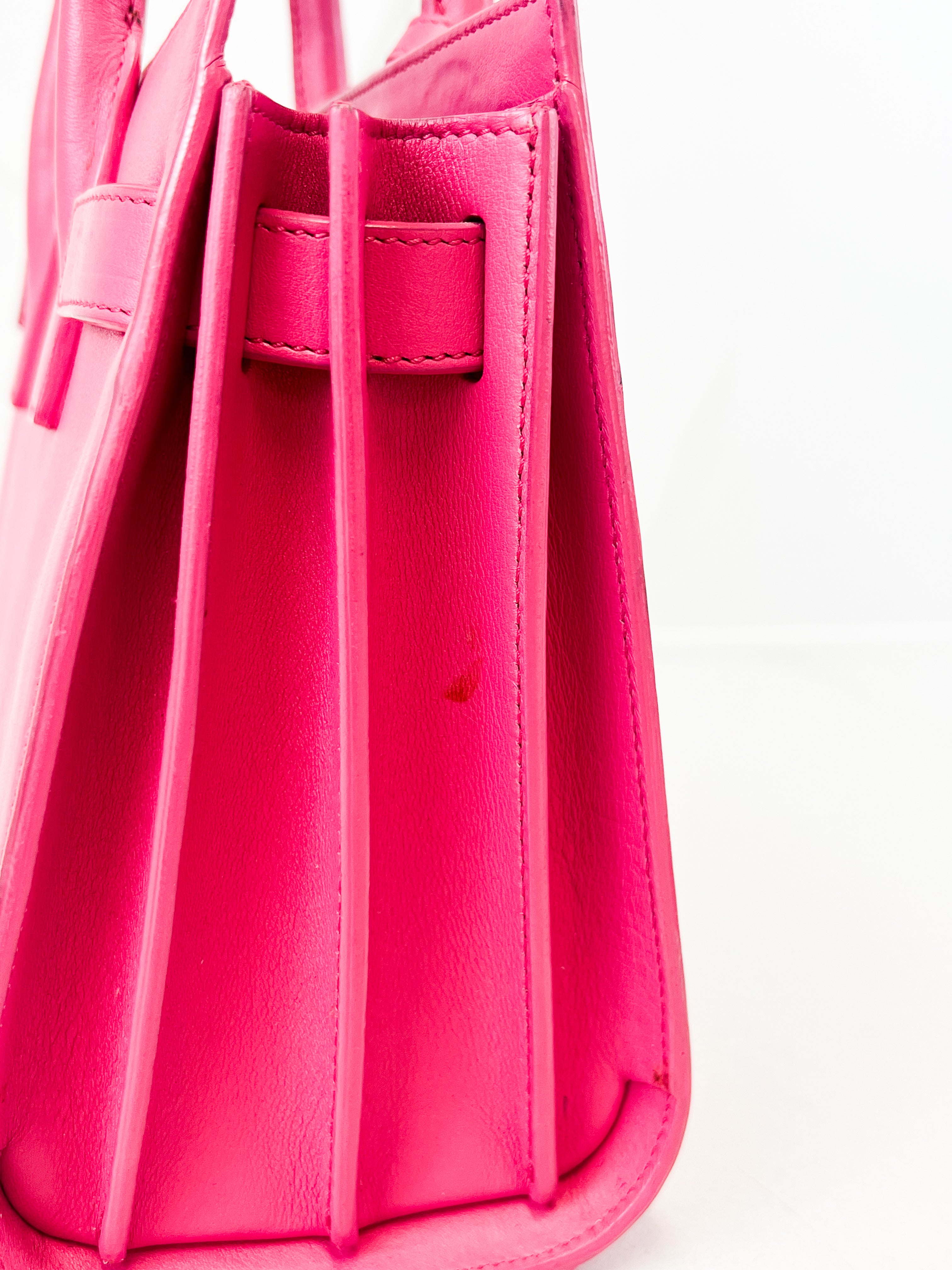 Saint Laurent Nano Sac De Jour in Pink