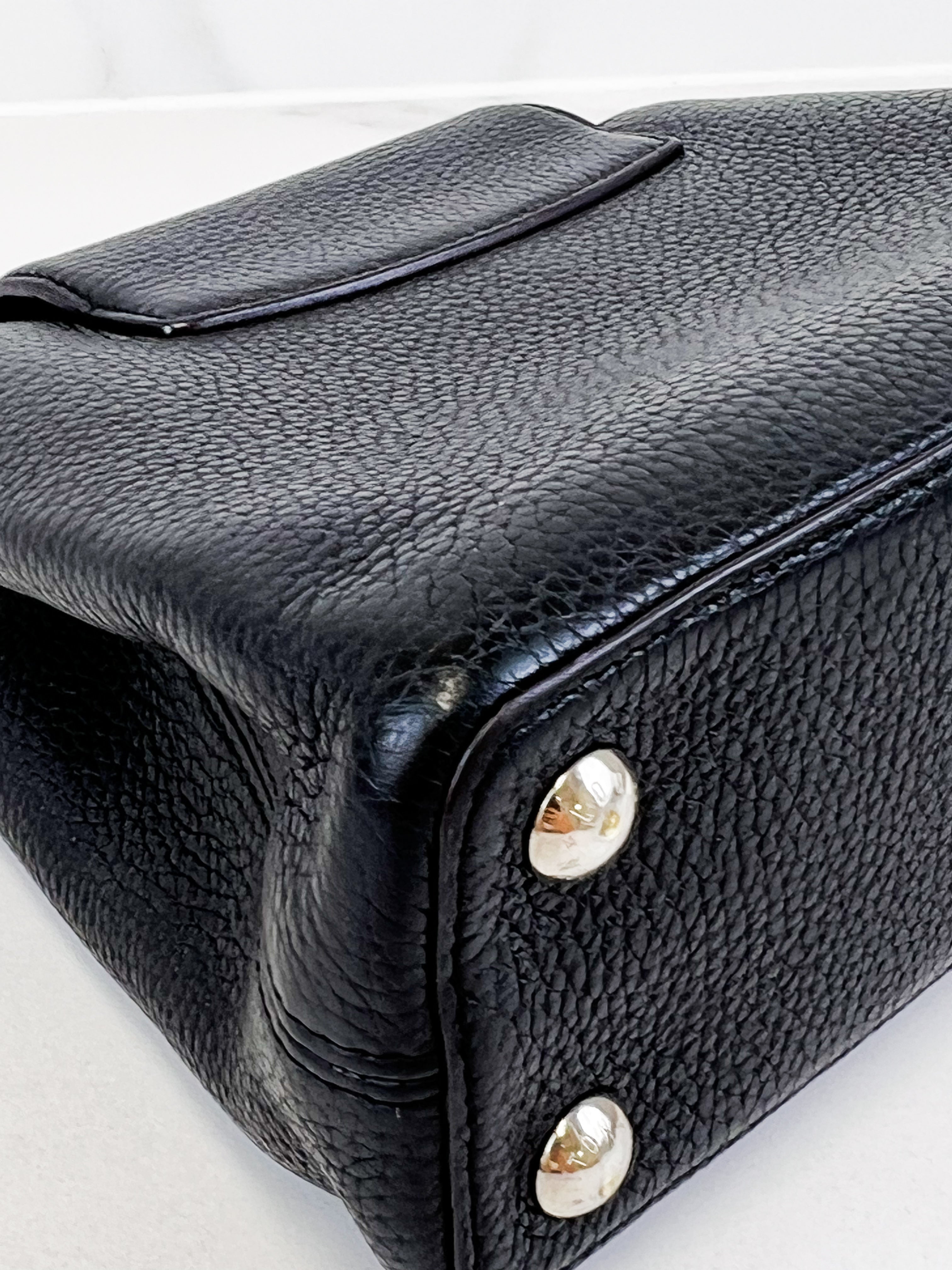 Louis Vuitton Black Capucines BB