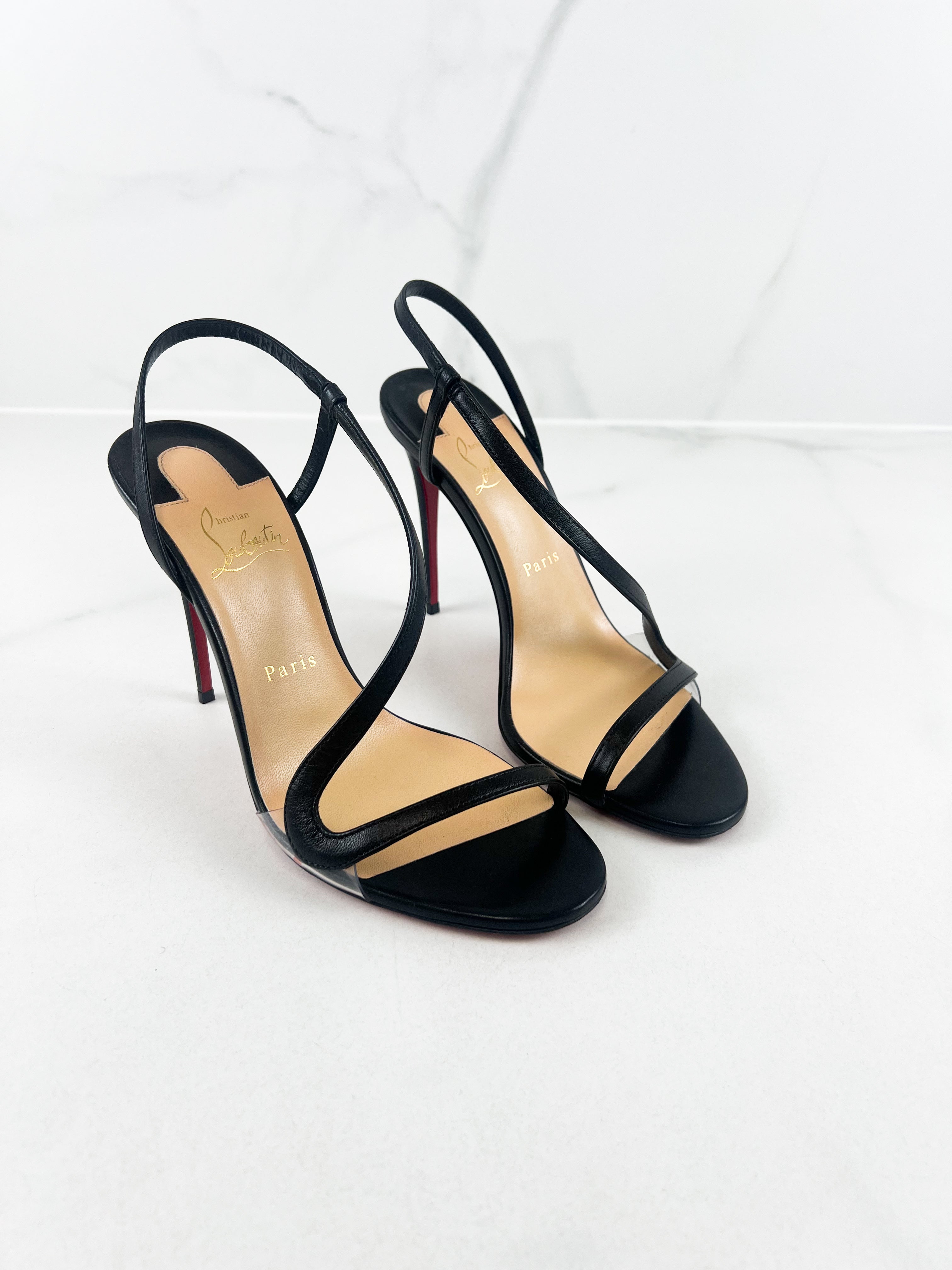 Christian Louboutin Rosalie 100mm Black Size 39