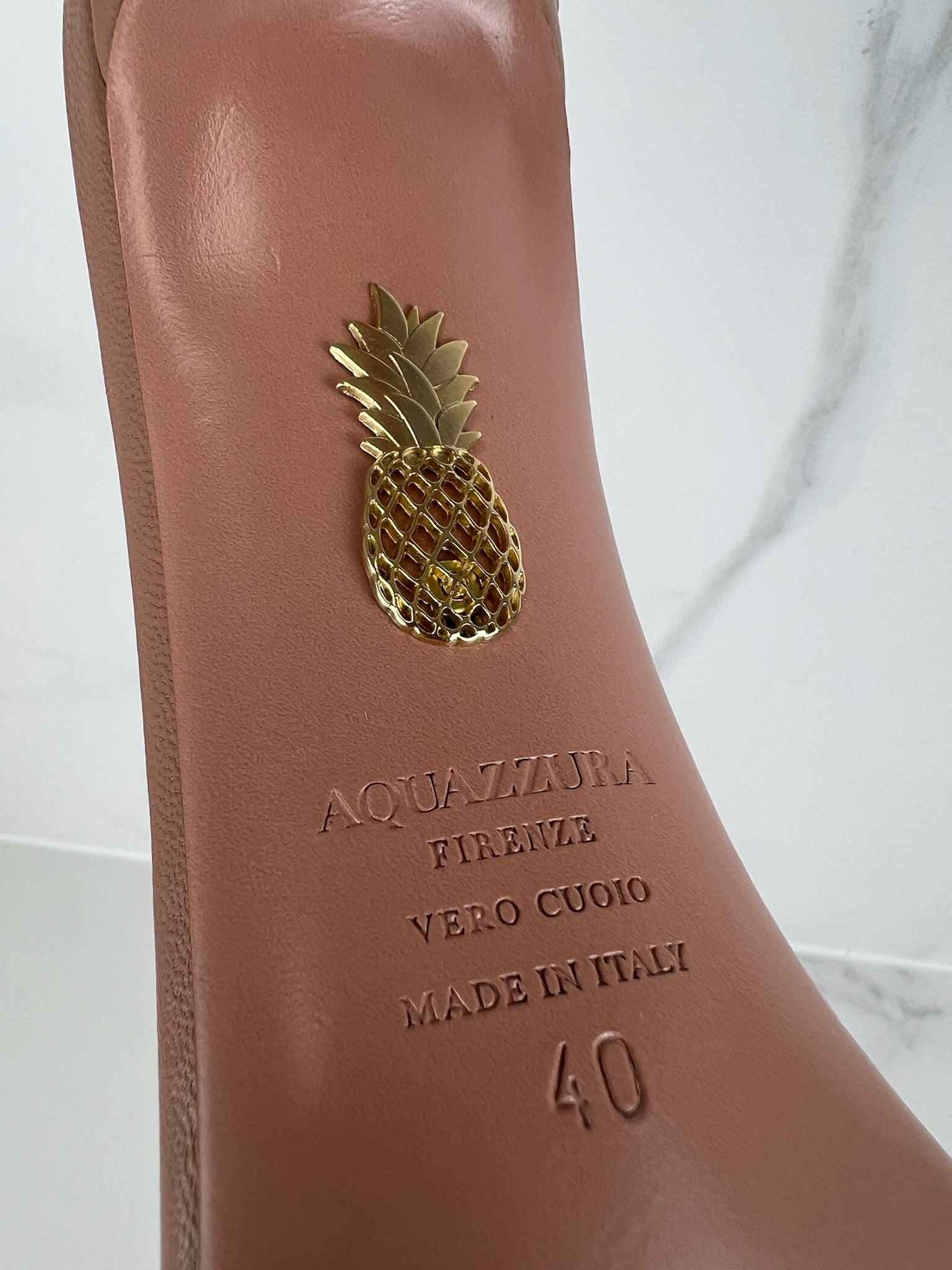 Aquazzura Tequila 105mm Crystal-embellished Leather Sandals Size 40