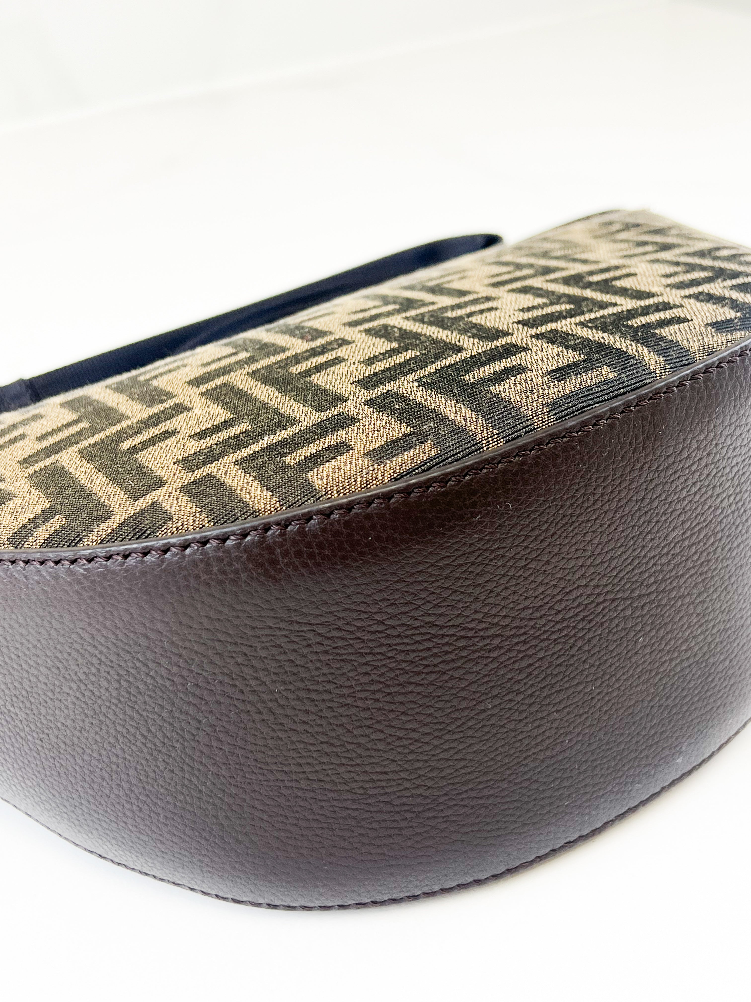 Fendi FF Jacquard Small Melon Bag