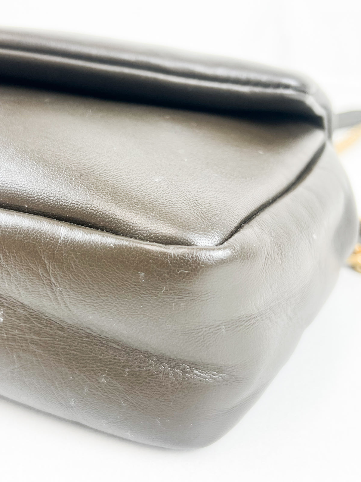 Saint Laurent Calypso Lambskin Shoulder Bag with GHW