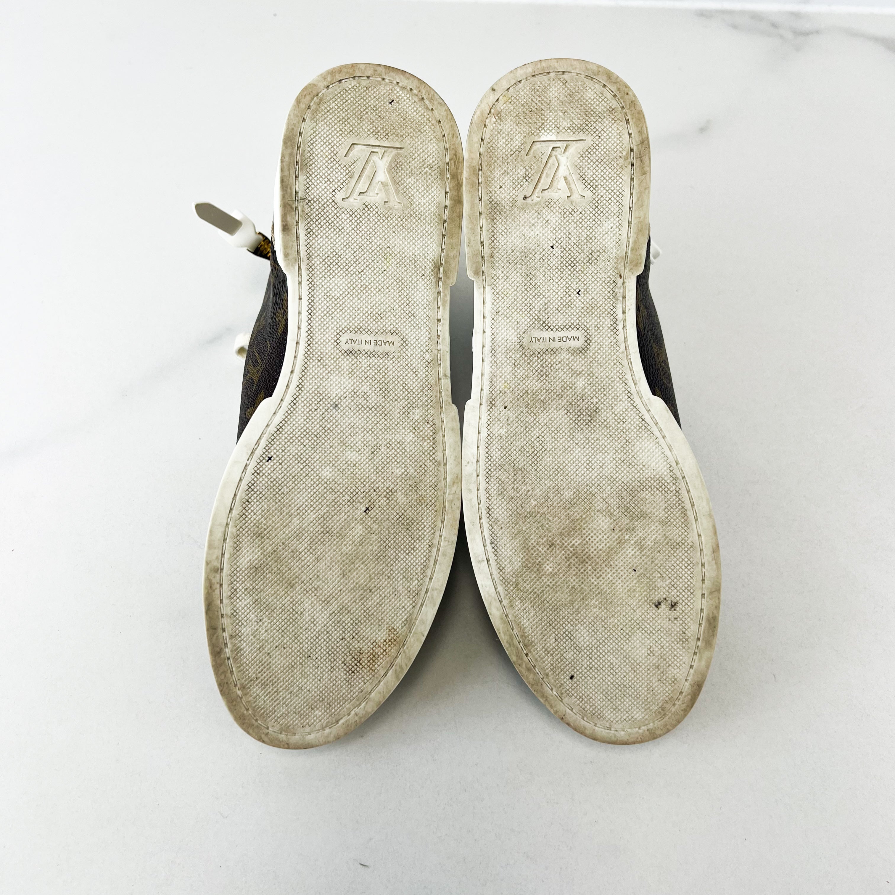 Louis Vuitton Monogram Stellar High Top Sneaker Size 36