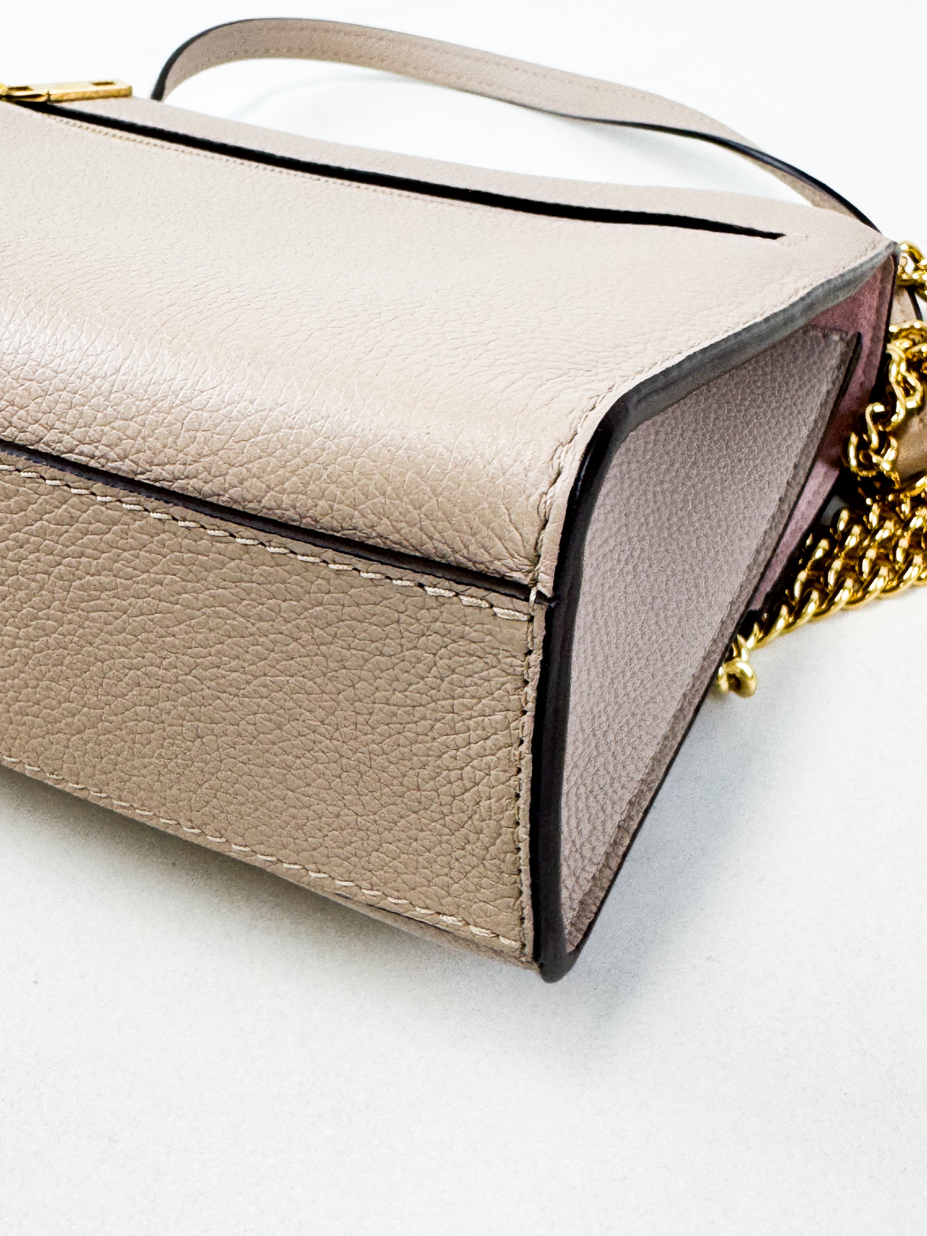 Louis Vuitton Blush Nude Lock Me Satchel Chain Bag