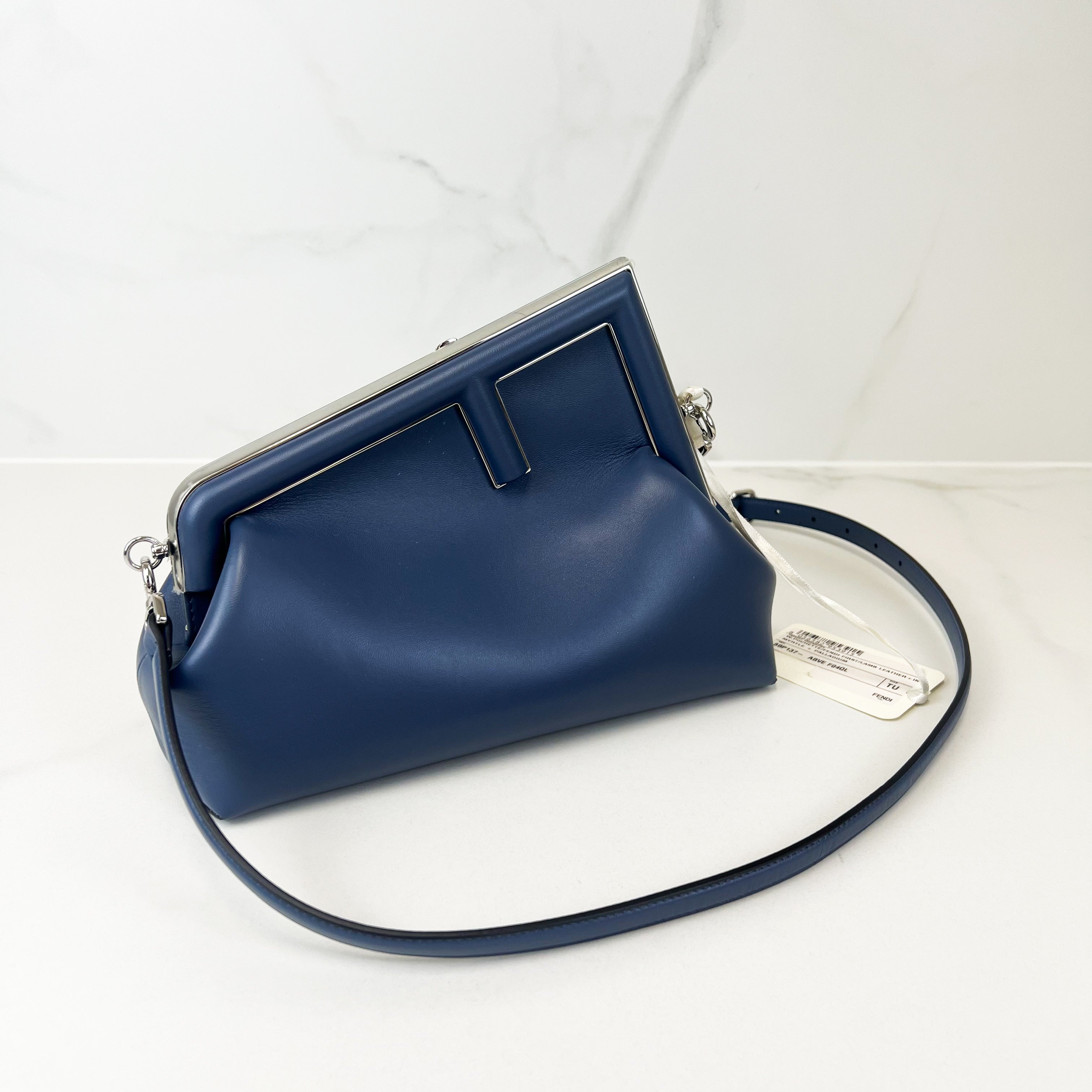 Fendi First Navy Bag