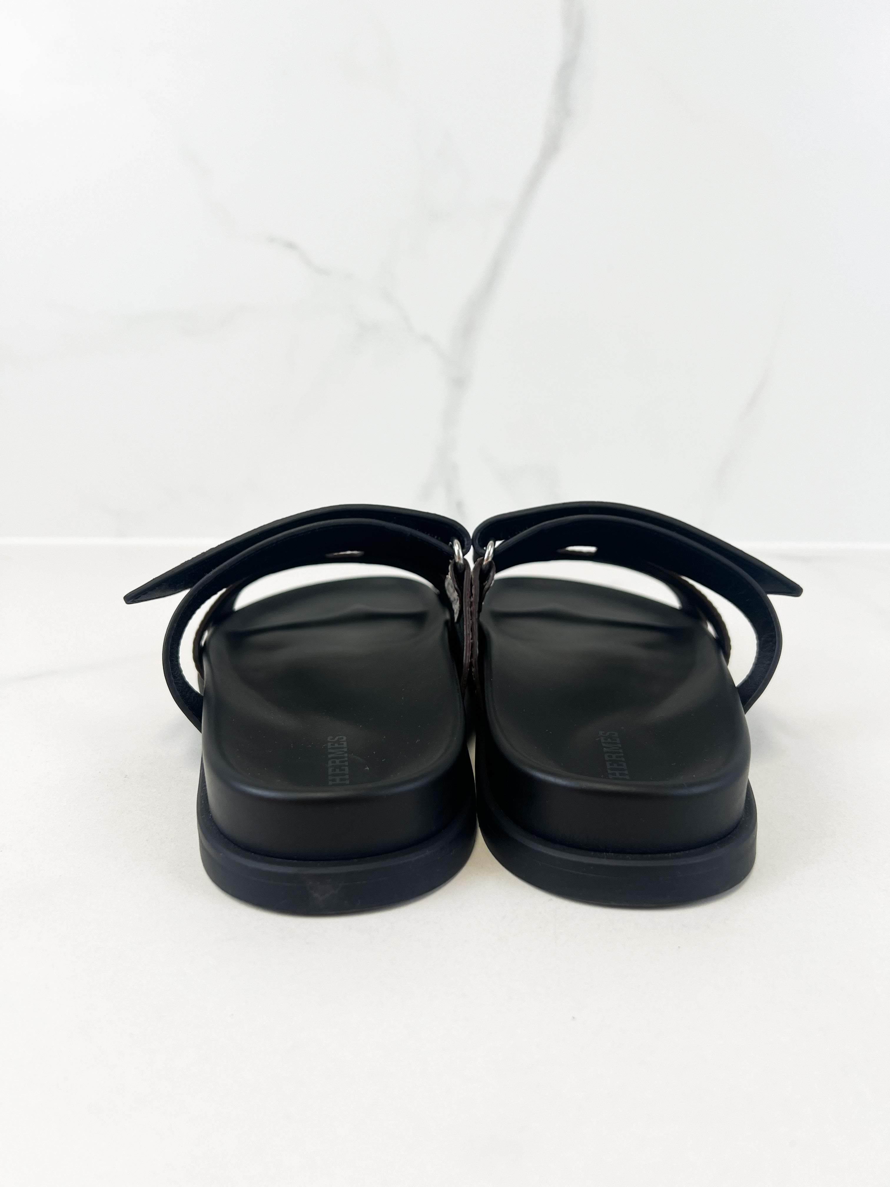Hermes Lizard Ombre Chypre Sandal Size 39
