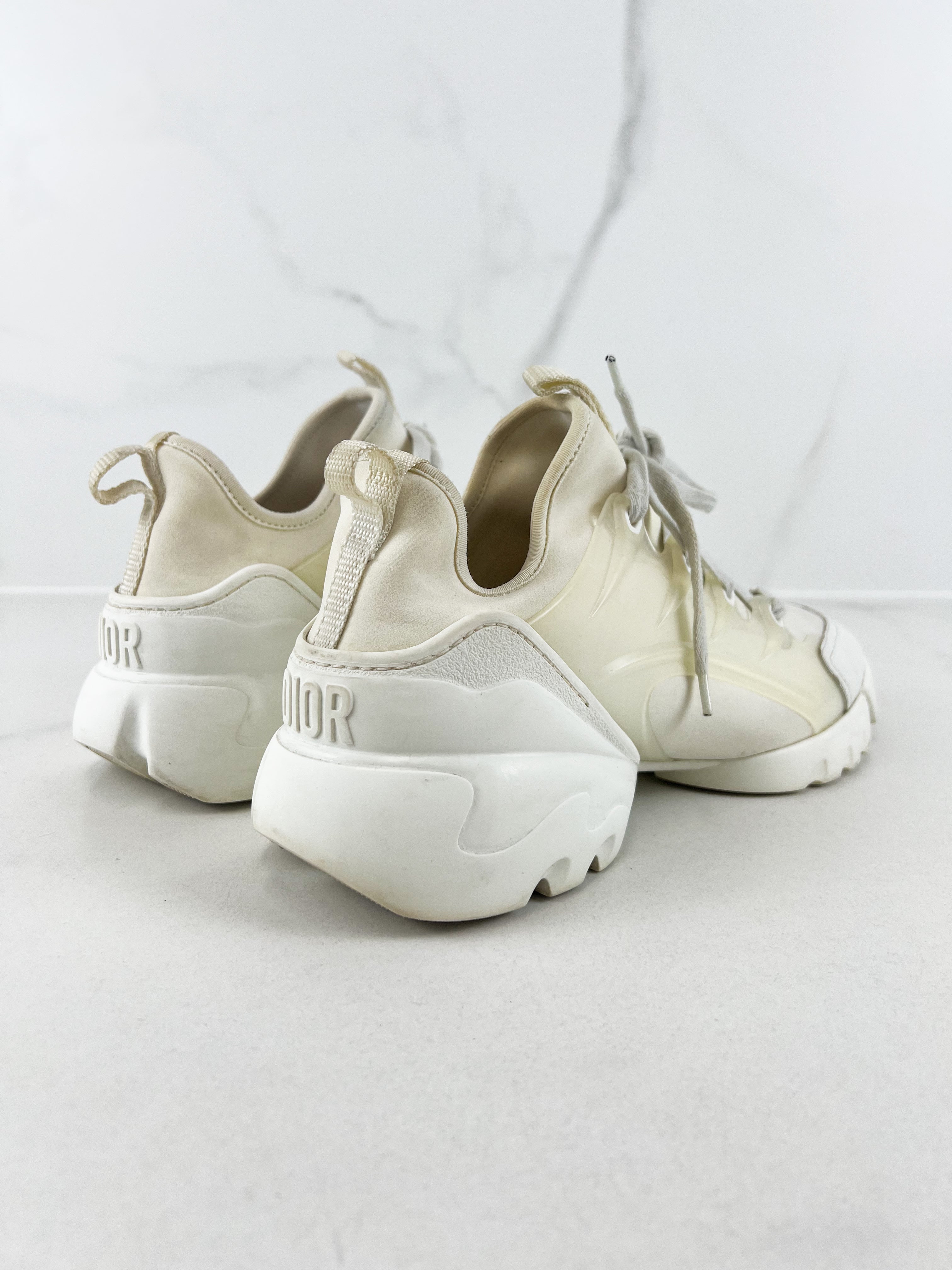 Christian Dior D-Connect White Sneakers Size 39