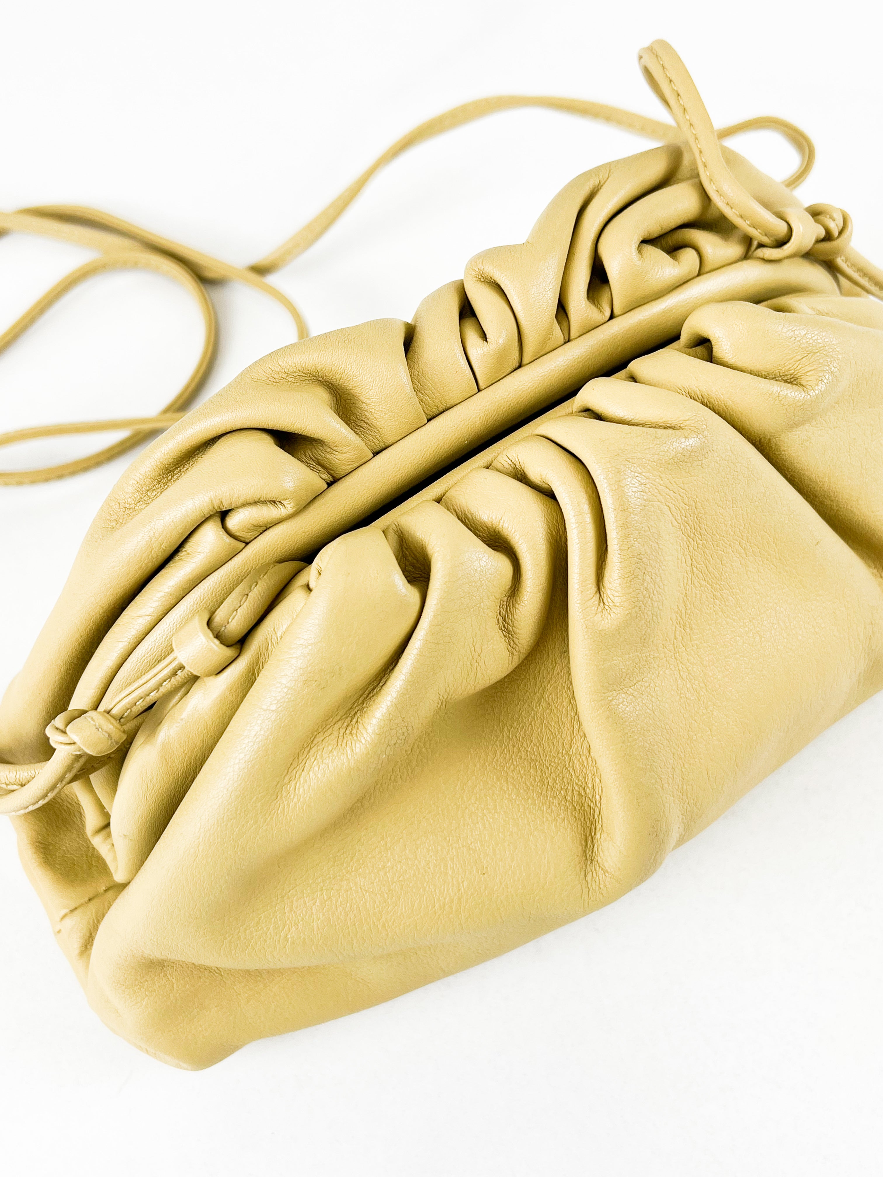 Bottega Veneta Beige Small Pouch