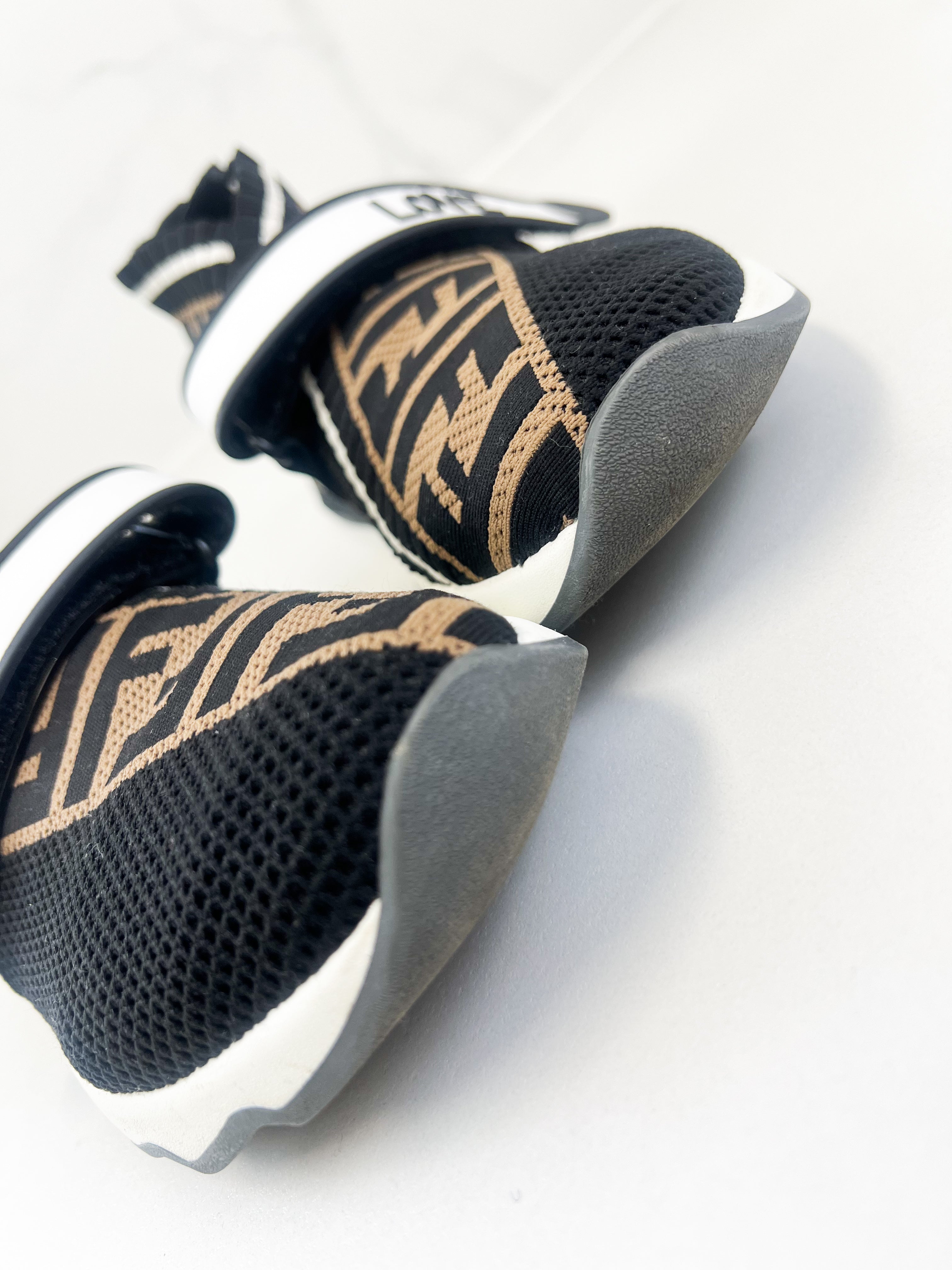 Fendi FF Fabric Sneaker Size 38