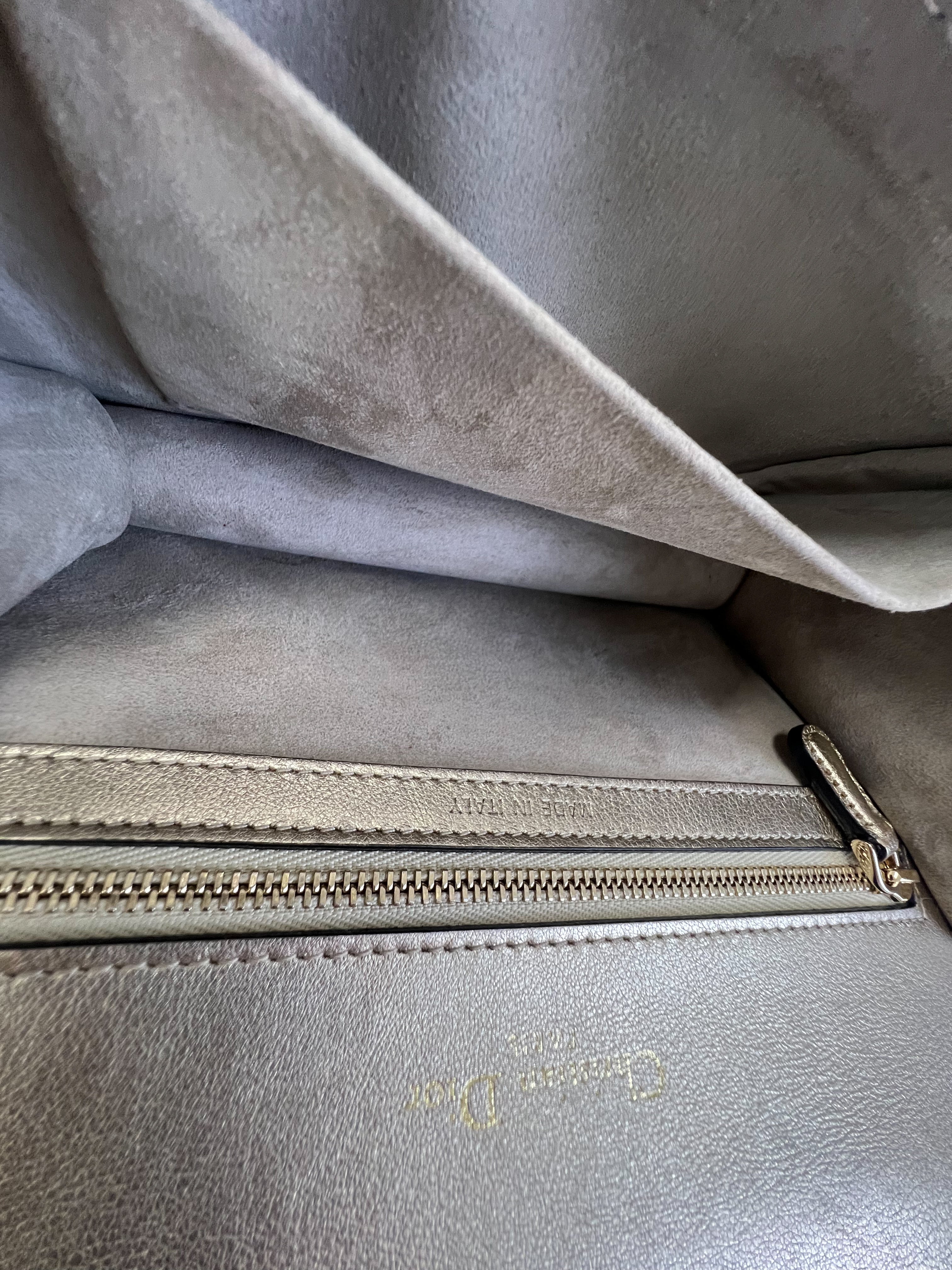 Christian Dior Gold Small Diorama Shoulder Bag GHW