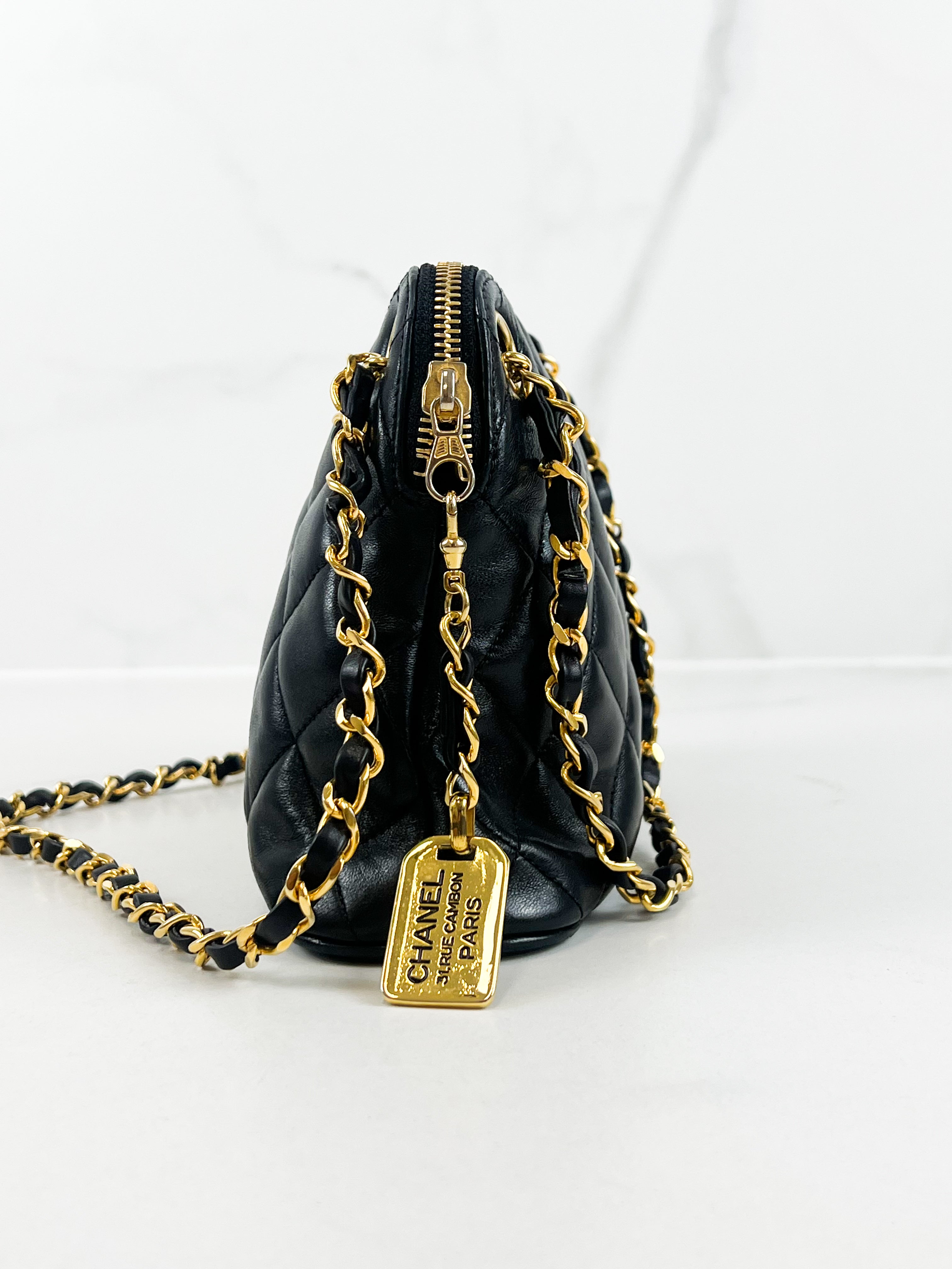 Chanel Vintage Matelasse Chain Shoulder Bag with GHW