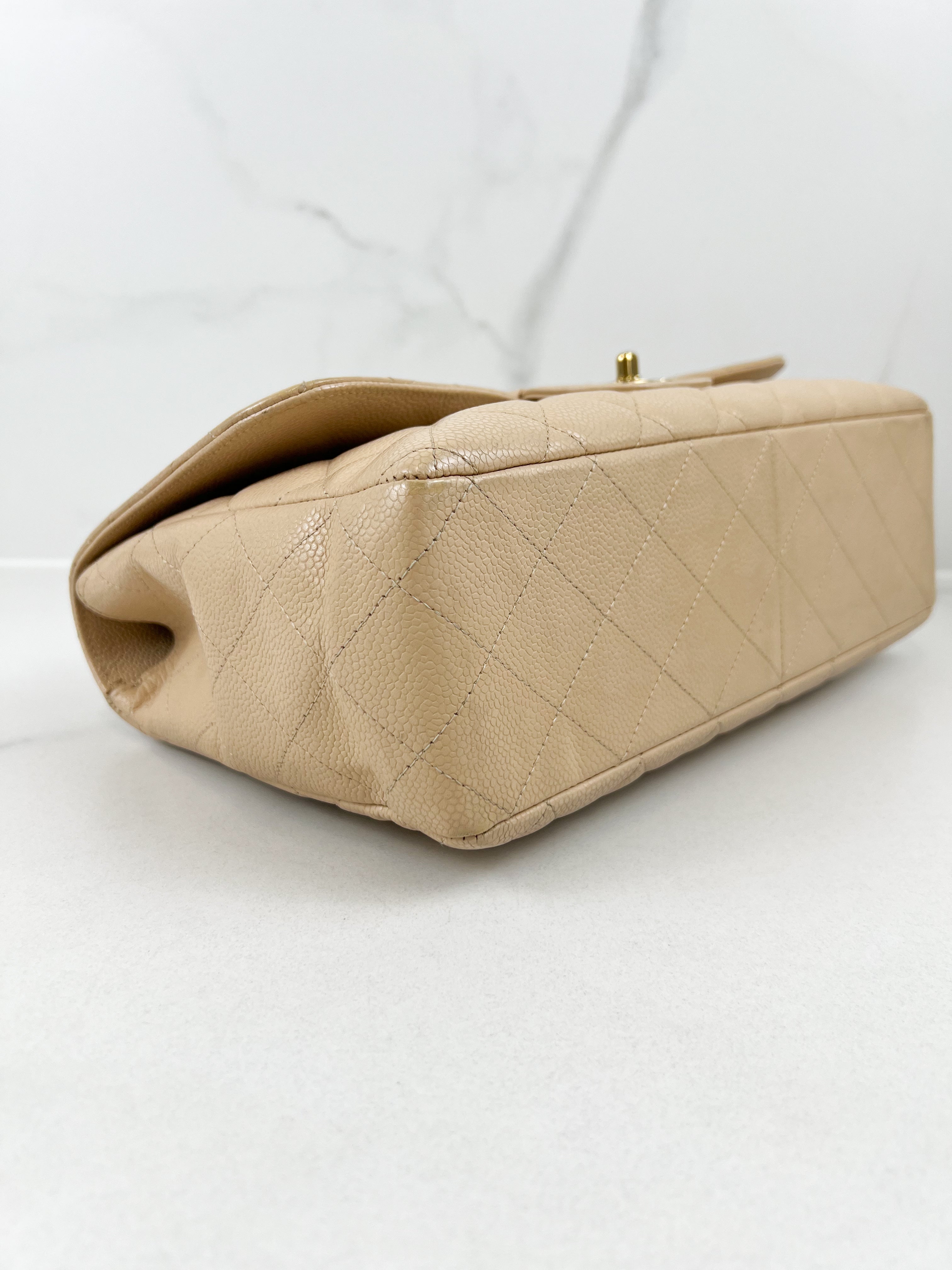 Chanel Jumbo Classic Single Flap Caviar Shoulder Bag