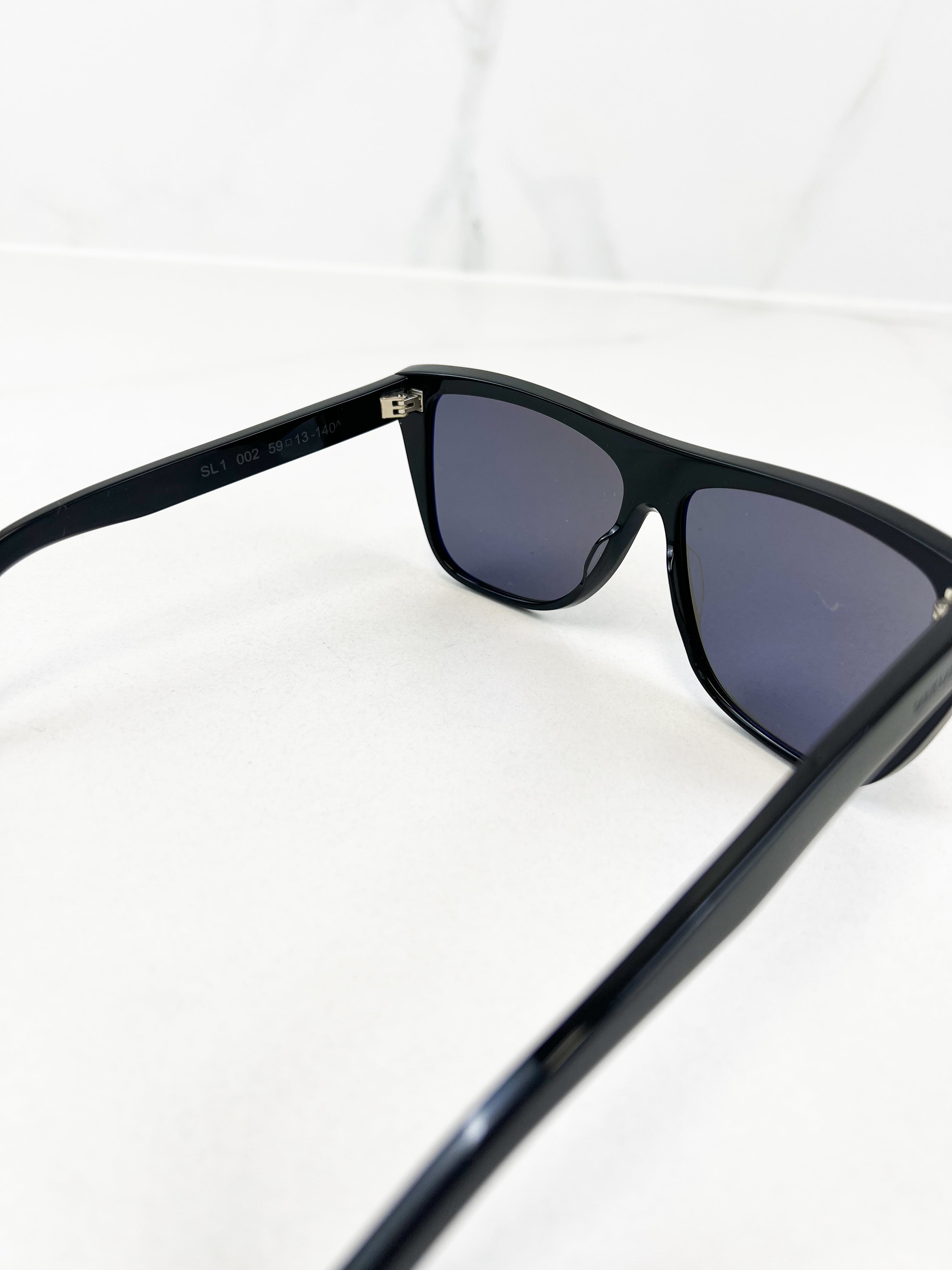 Saint Laurent Black Square Frame Sunglasses