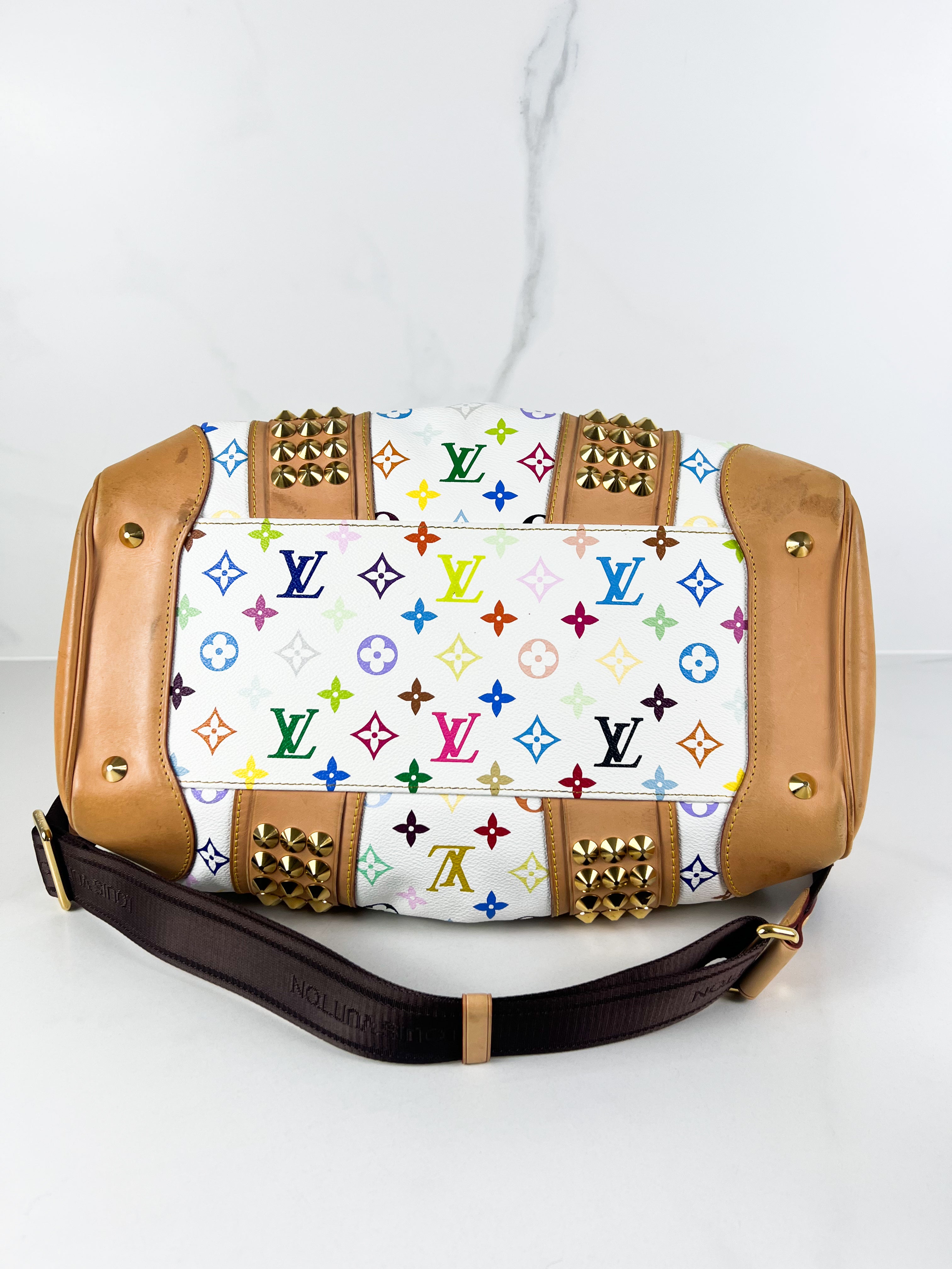 Louis Vuitton White Monogram Multicolour Courtney Bag