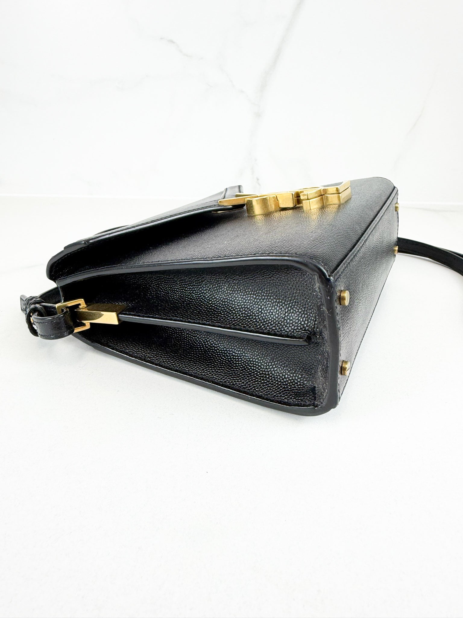Saint Laurent Cassandra Mini Top Handle GHW