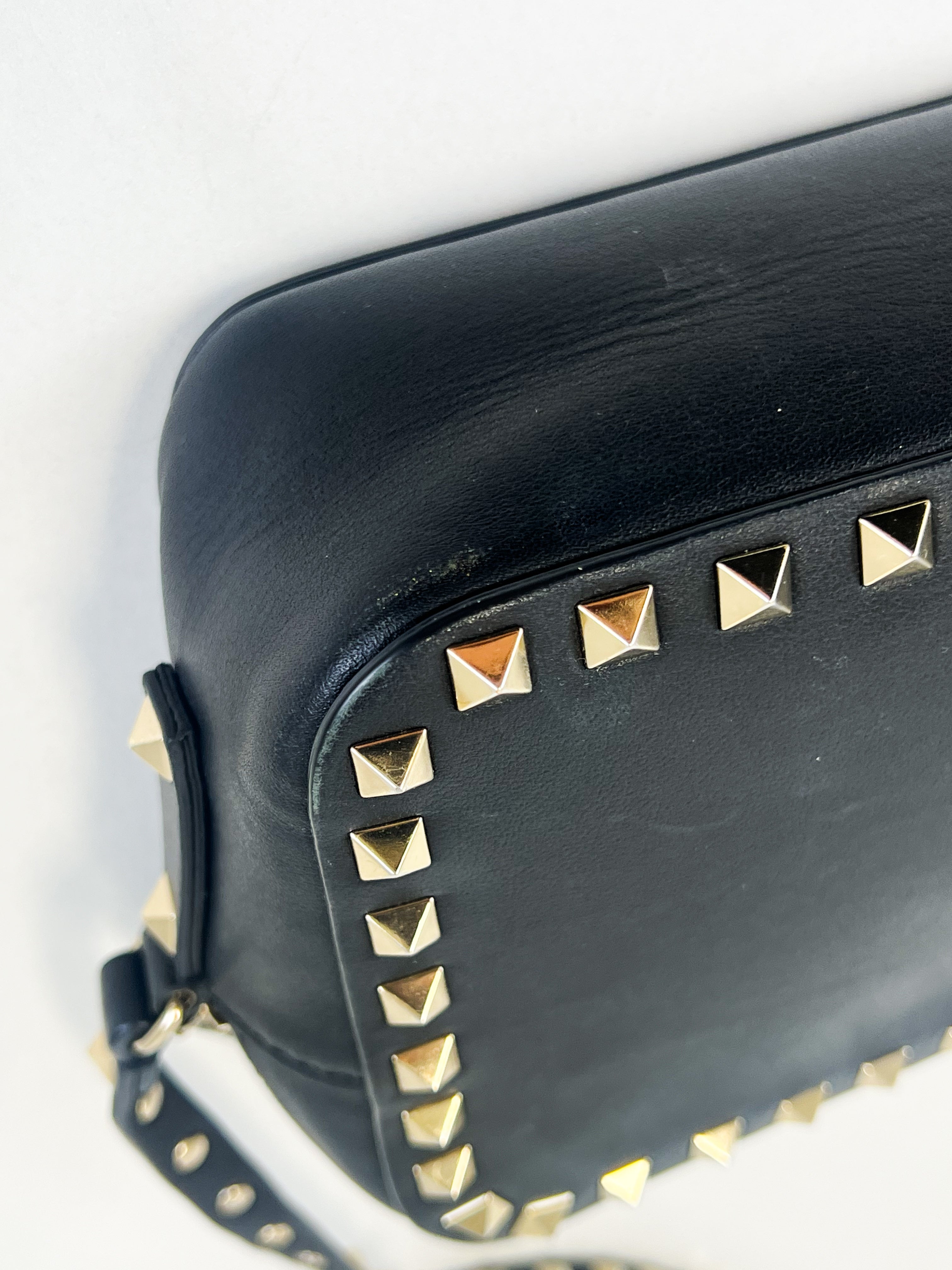 Valentino Garavani Black Rockstud Crossbody Bag
