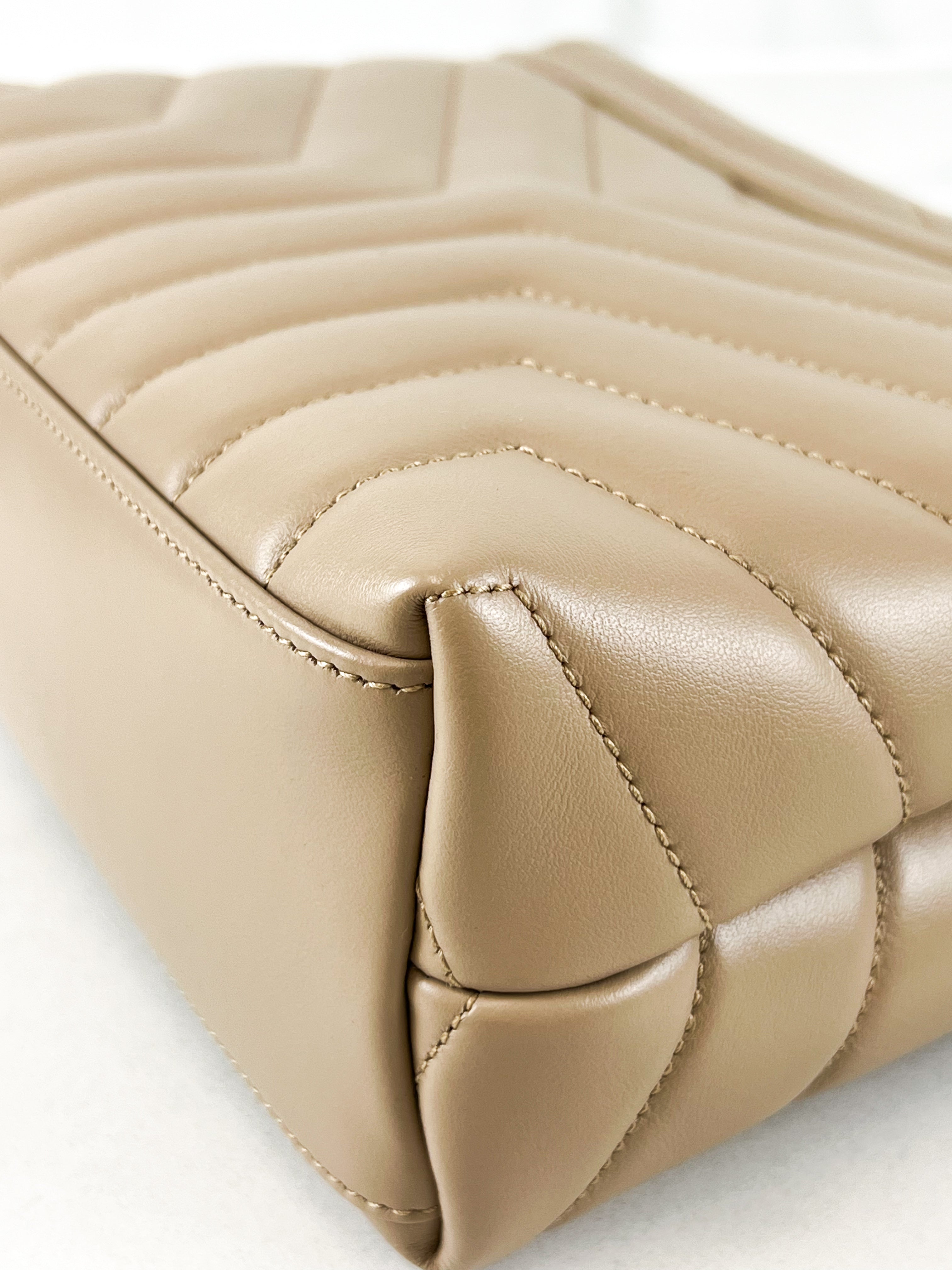 Saint Laurent Loulou Medium Chain Bag in Quilted Leather