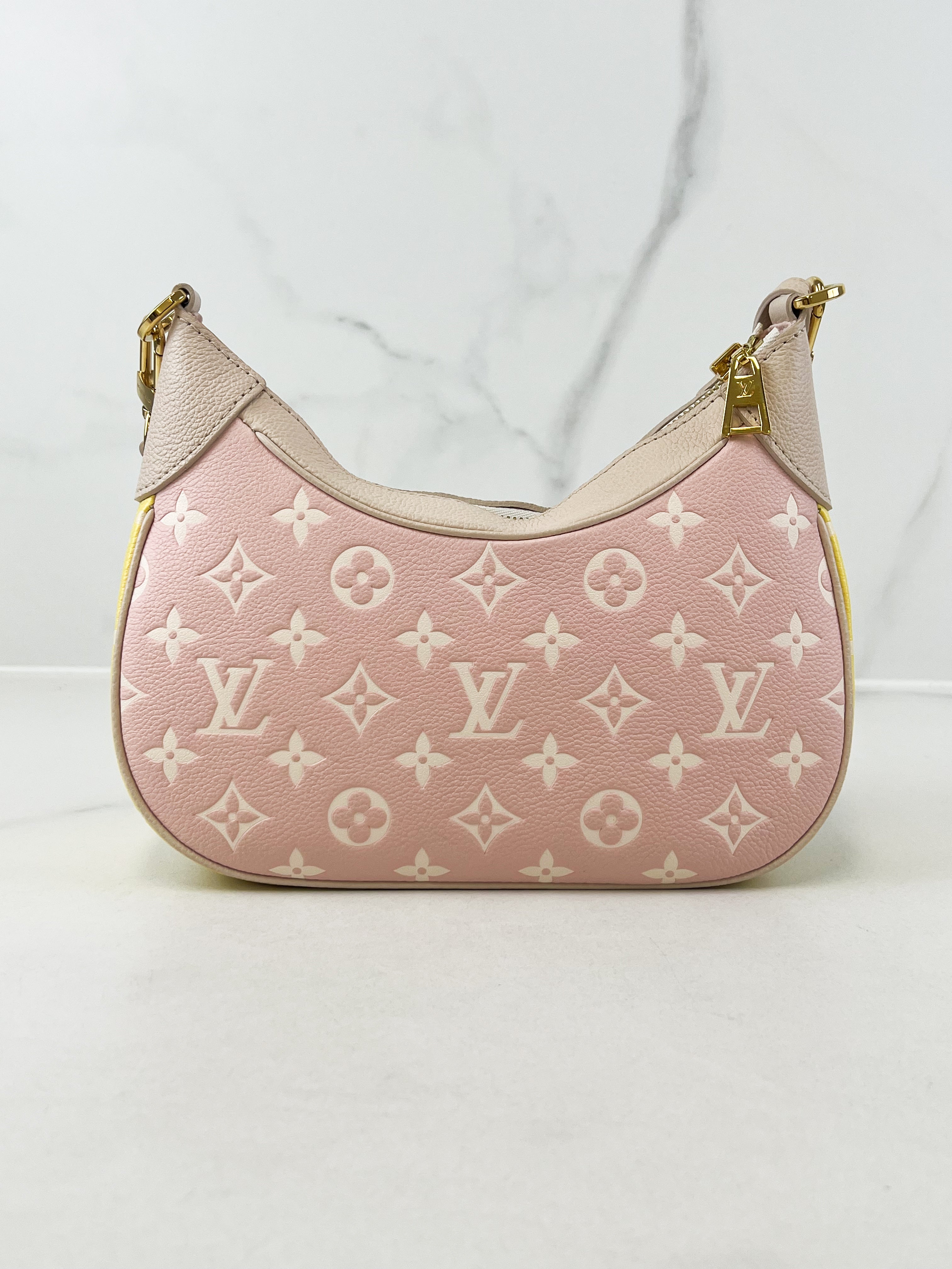 Louis Vuitton Bagatelle Rose Beige in Cowhide Leather with Gold Hardware