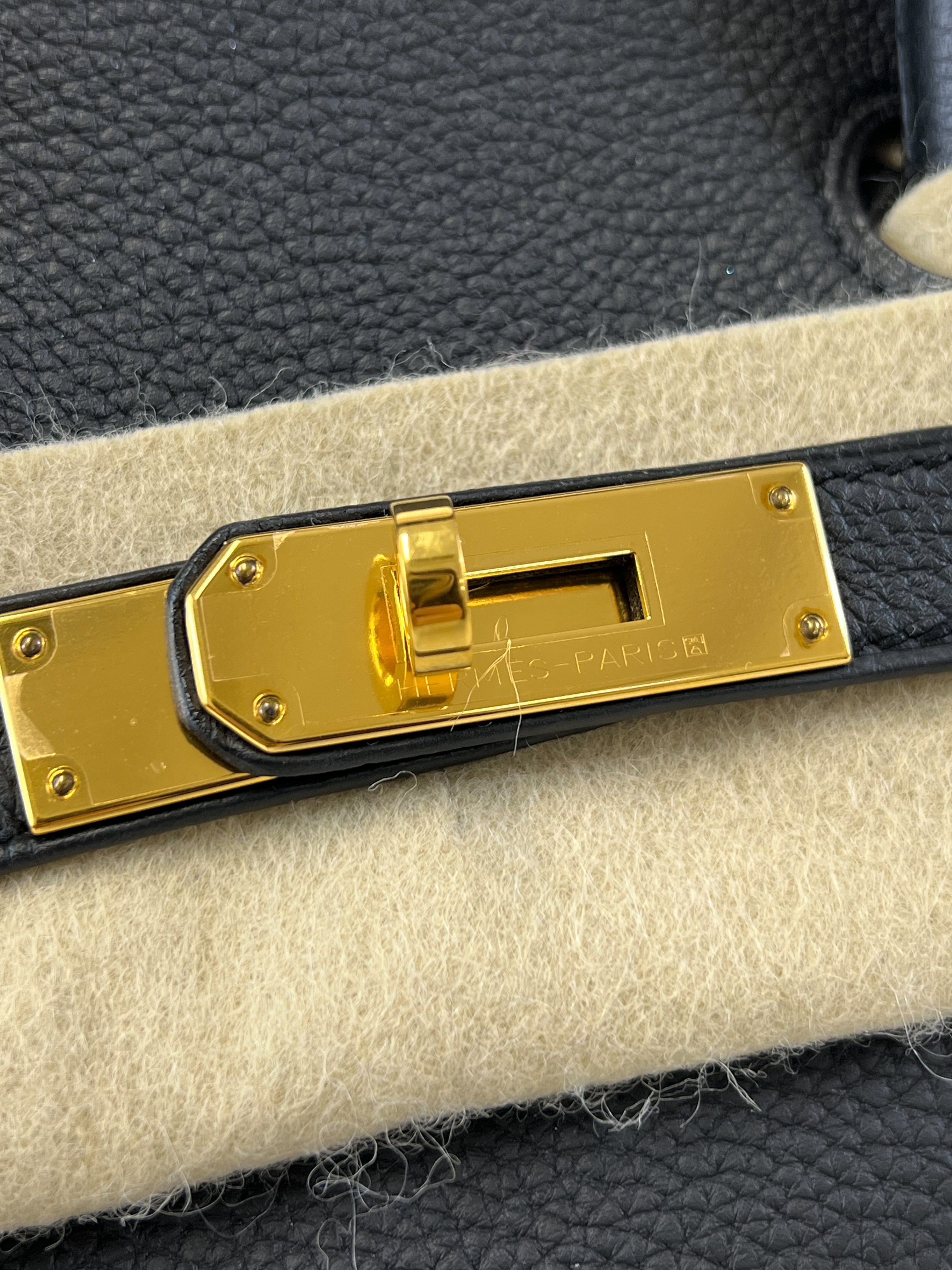 Hermes Togo Noir Birkin 30 with GHW