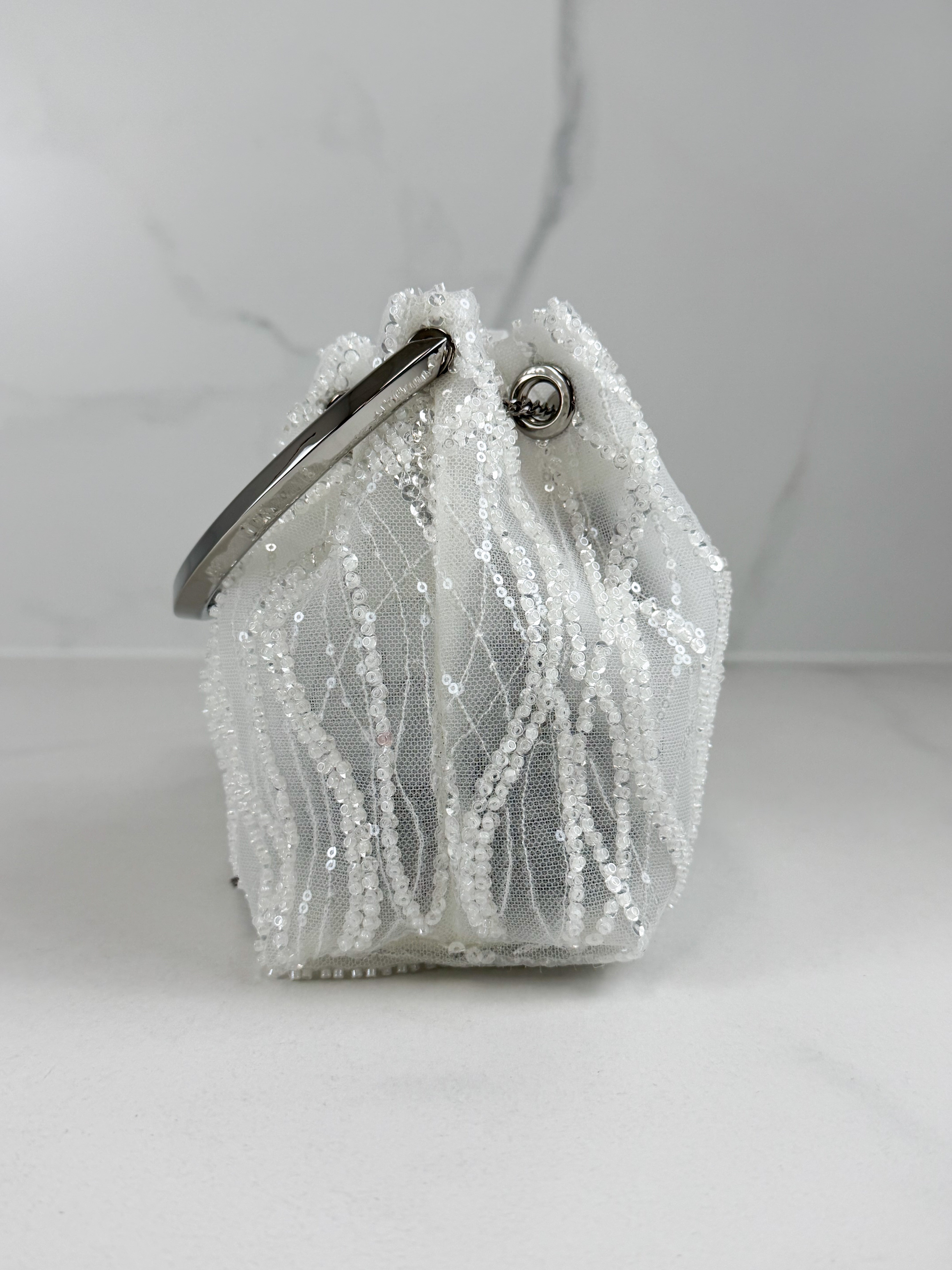 Jimmy Choo Bon Bon Sequinned Top Handle Bag
