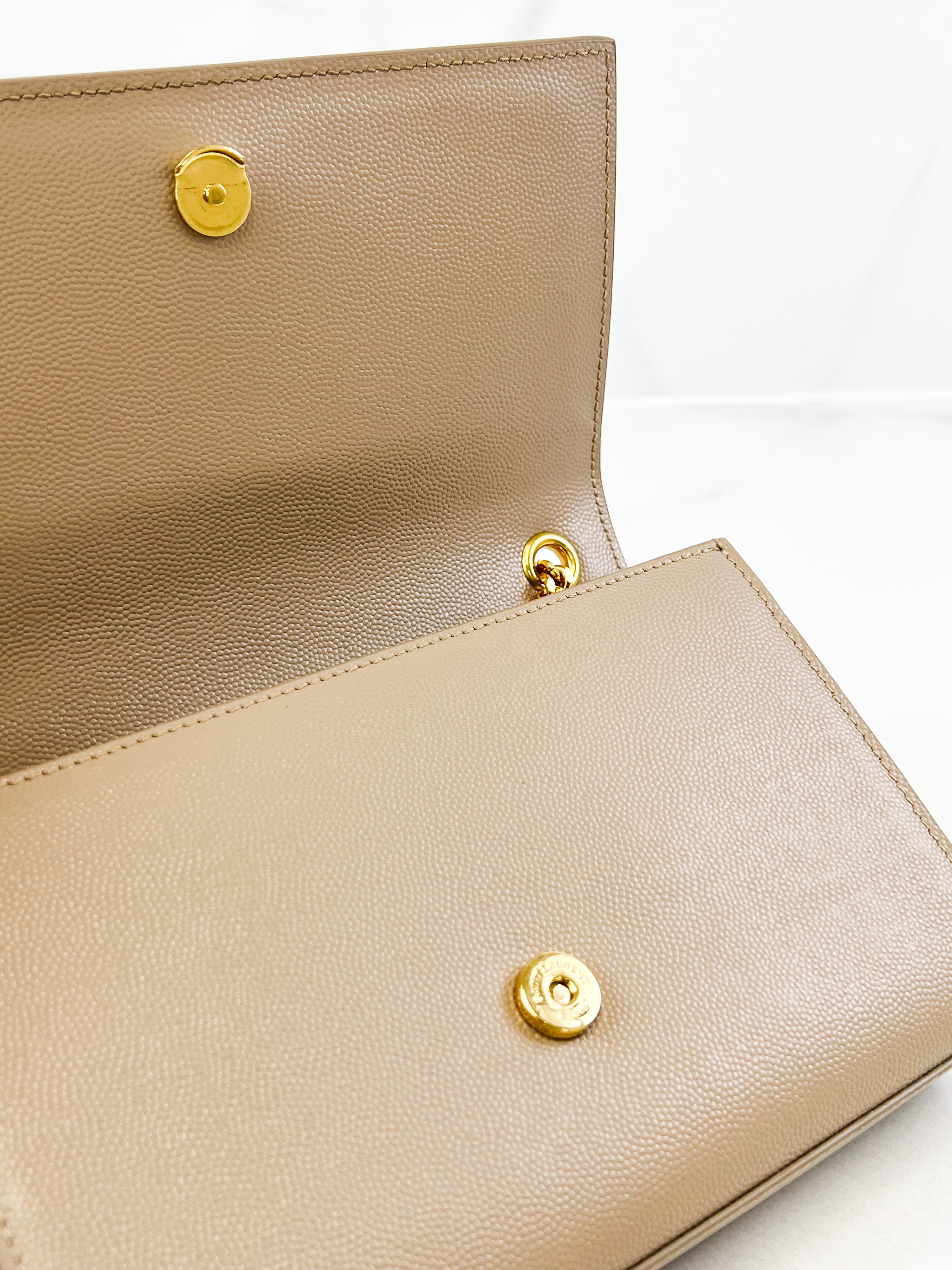 Saint Laurent Kate Small in Grain Embossed Leather