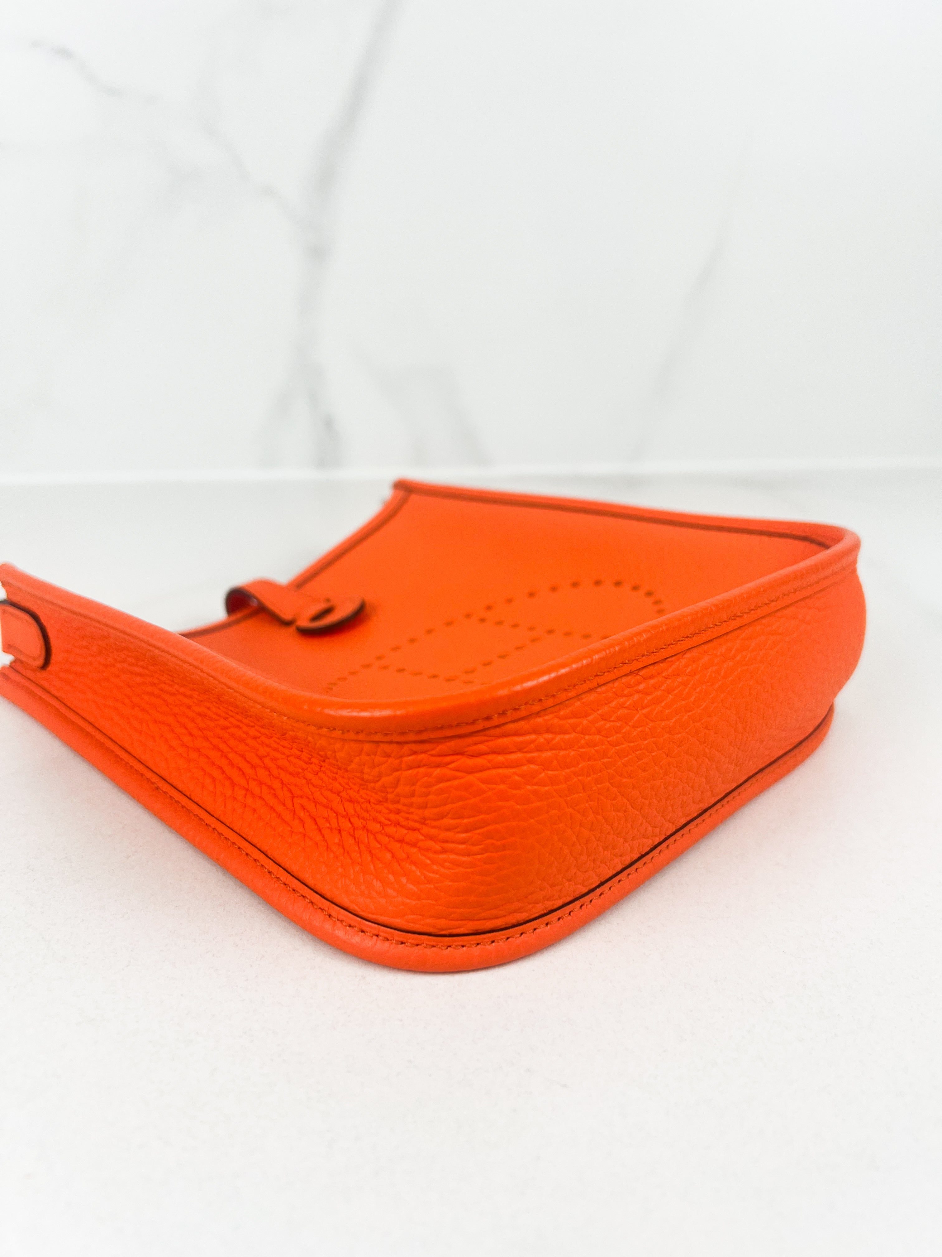 Hermes Orange Clemence Evelyne 16 with SHW