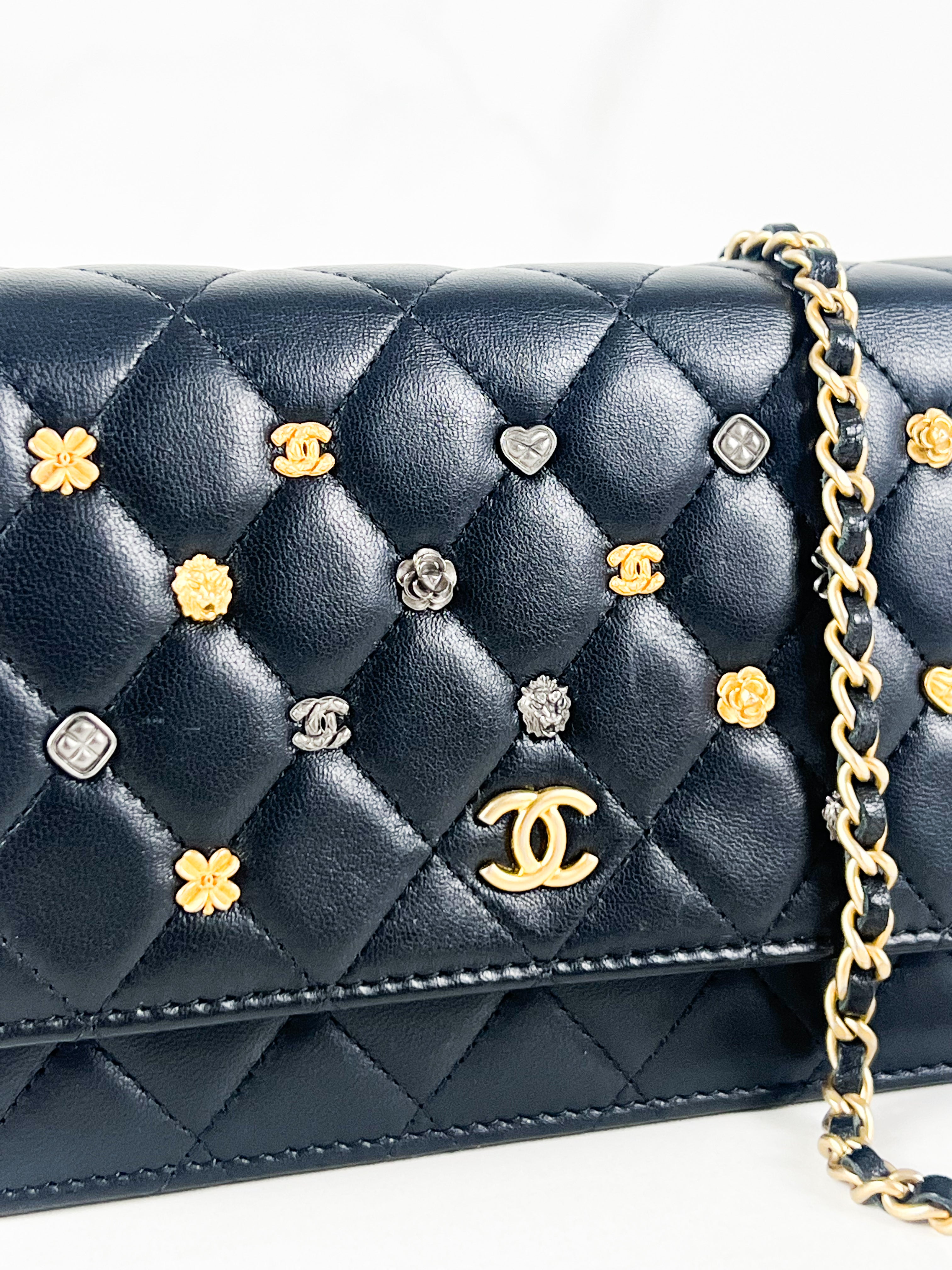 Chanel Black CC WOC with GHW