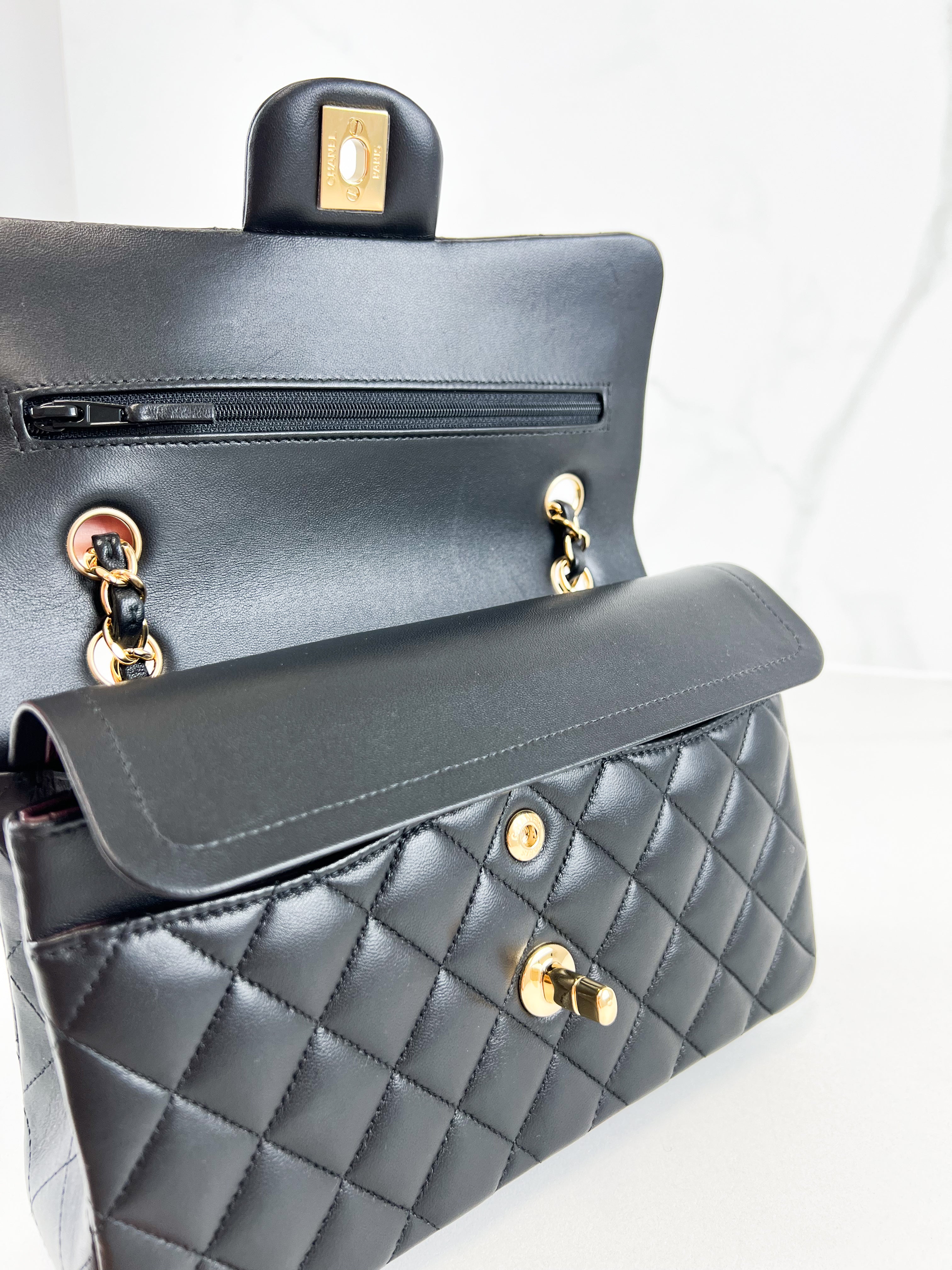 Chanel Small Classic Double Flap Calfskin Shoulder Bag