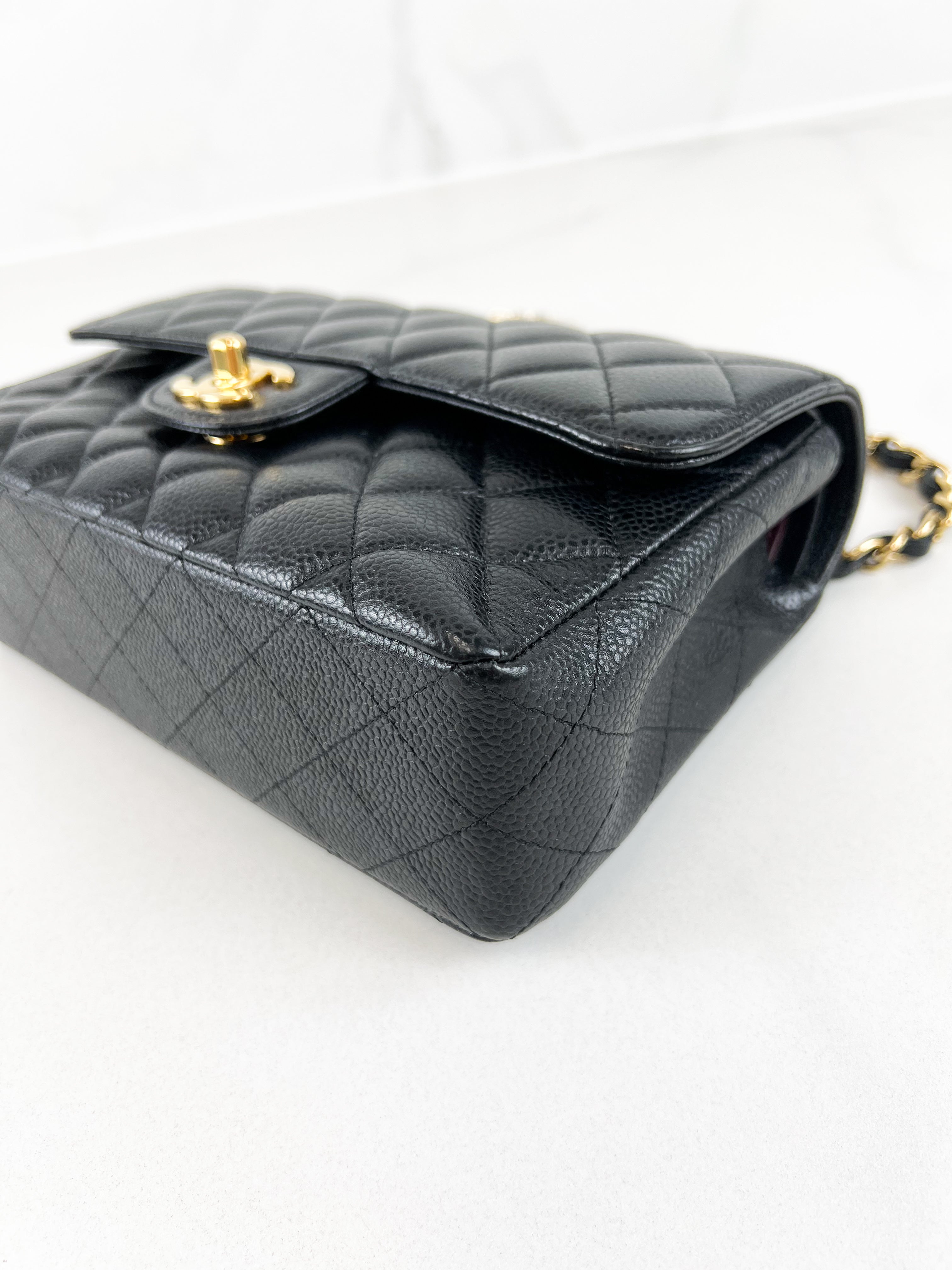 Chanel Small Classic Double Flap Caviar Shoulder Bag