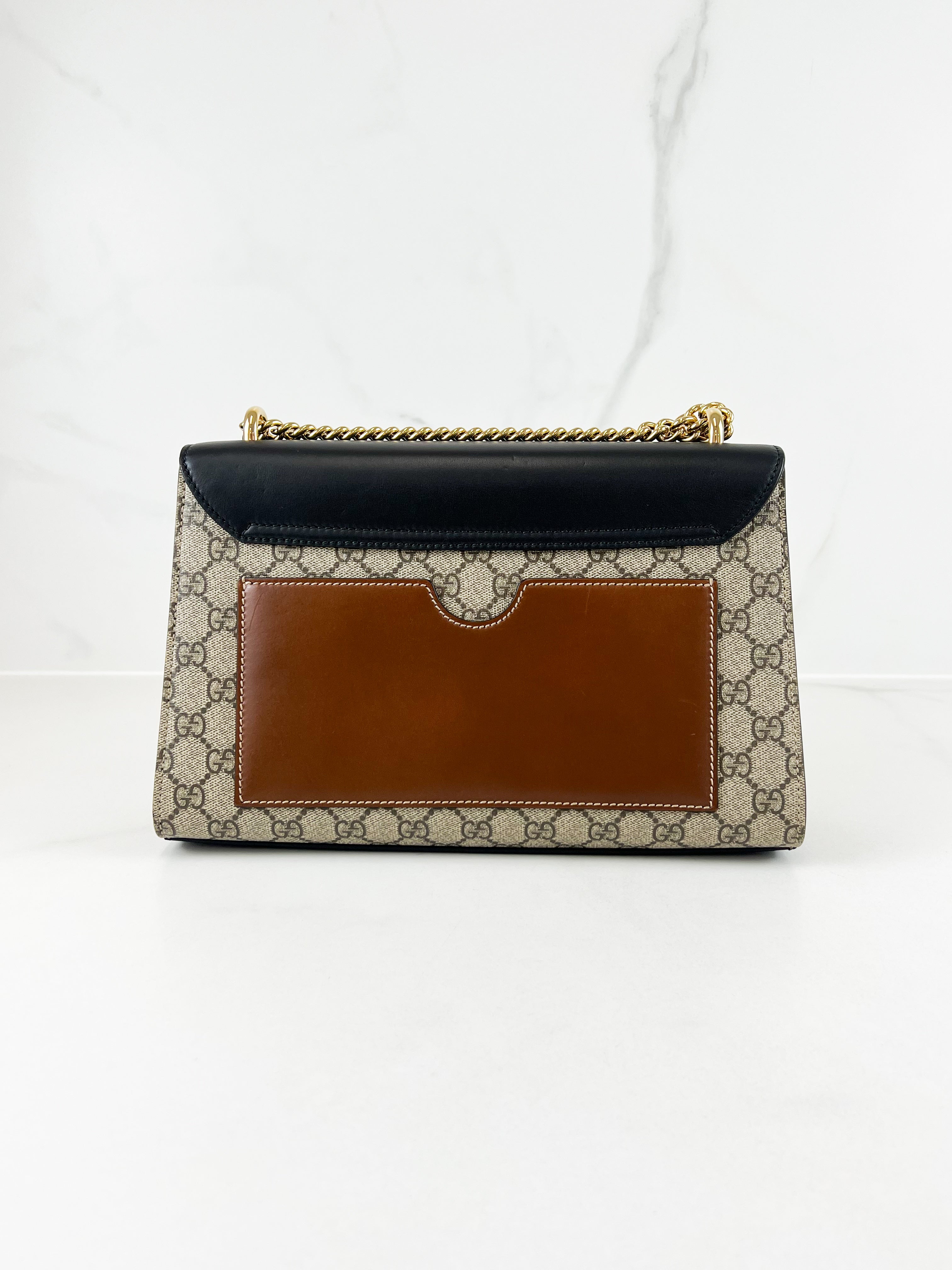 Gucci GG Supreme Large Padlock Shoulder Bag