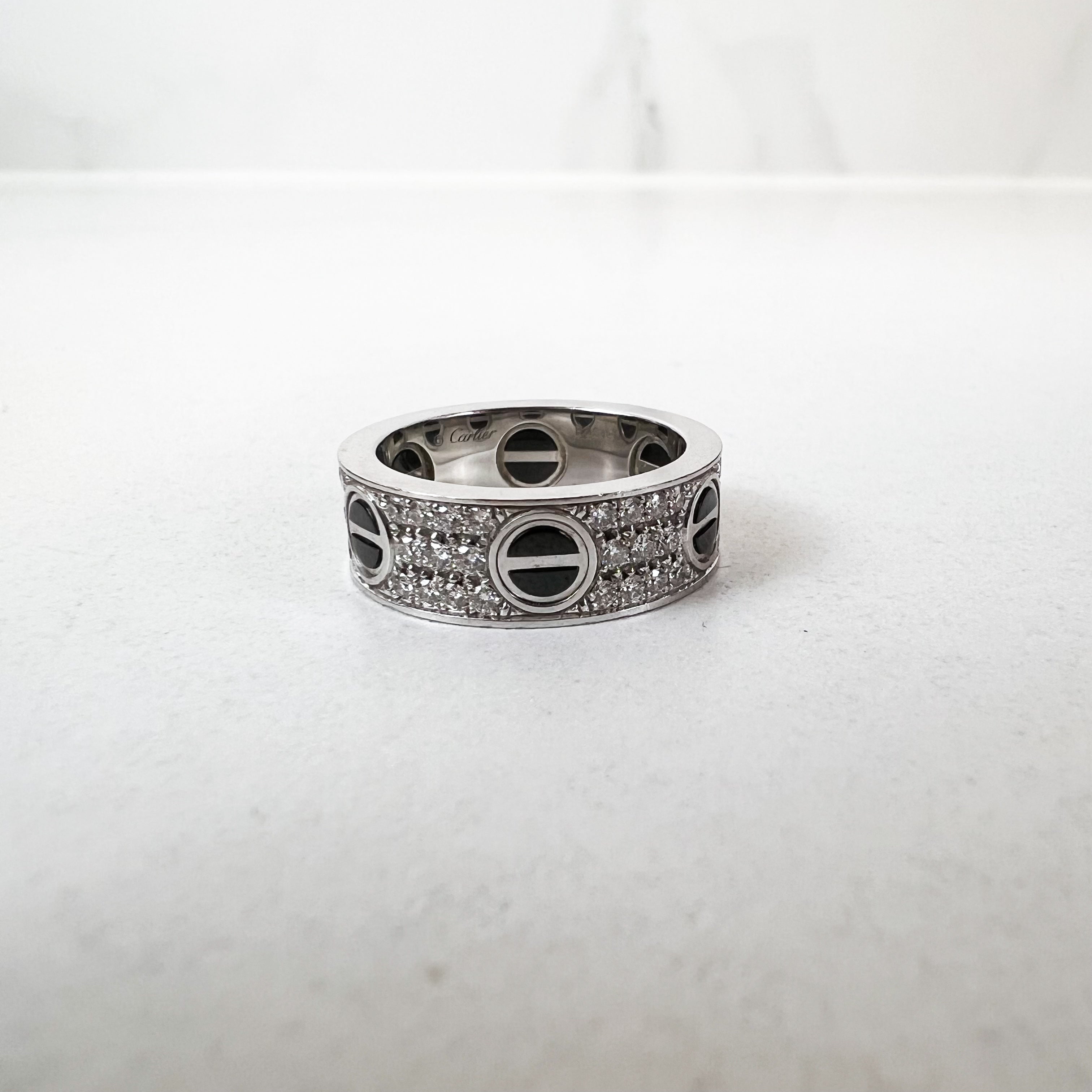 Cartier Love Ring Diamond Paved