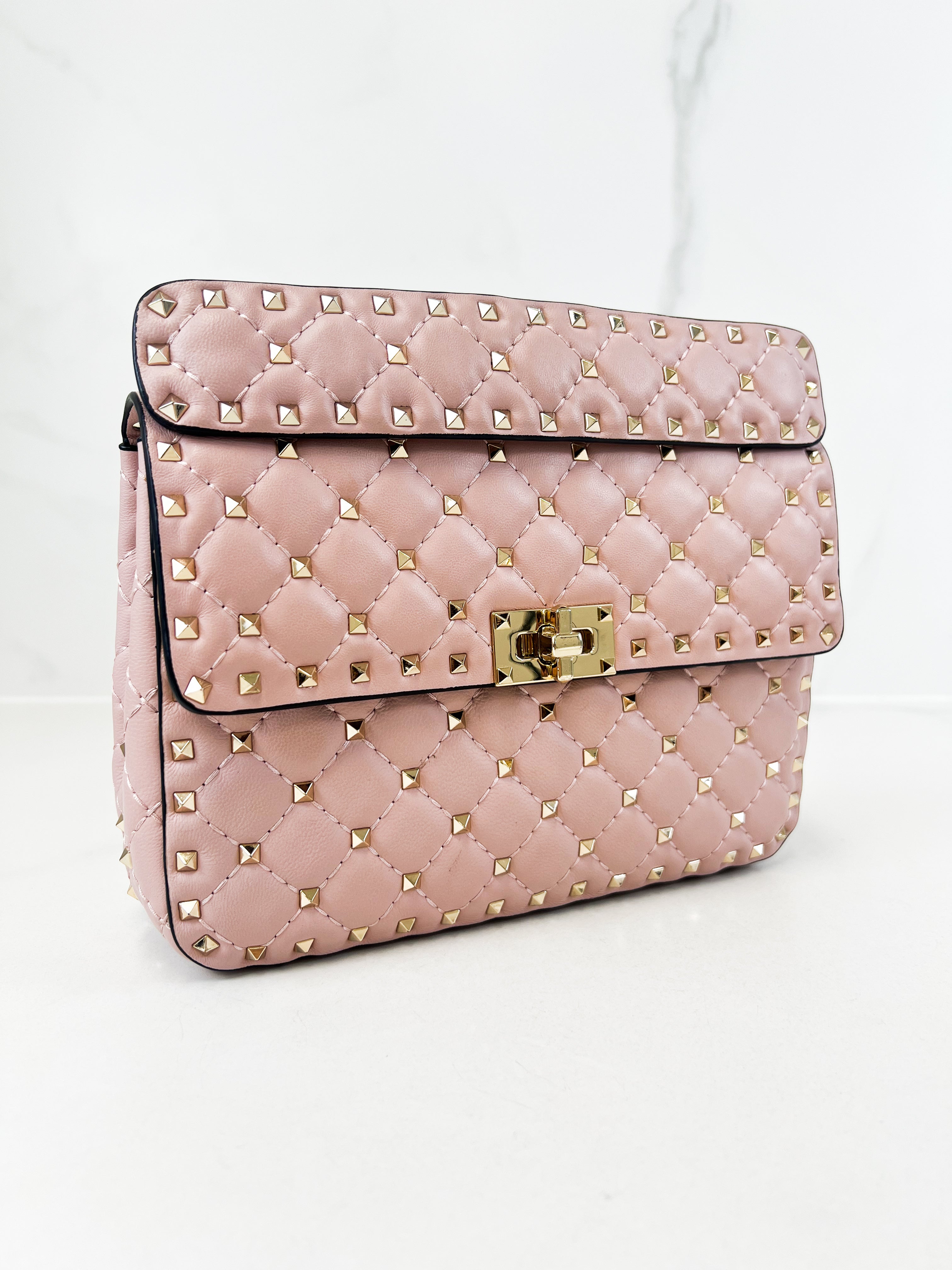 Valentino Garavani Rockstud Spike Nappa Leather Bag