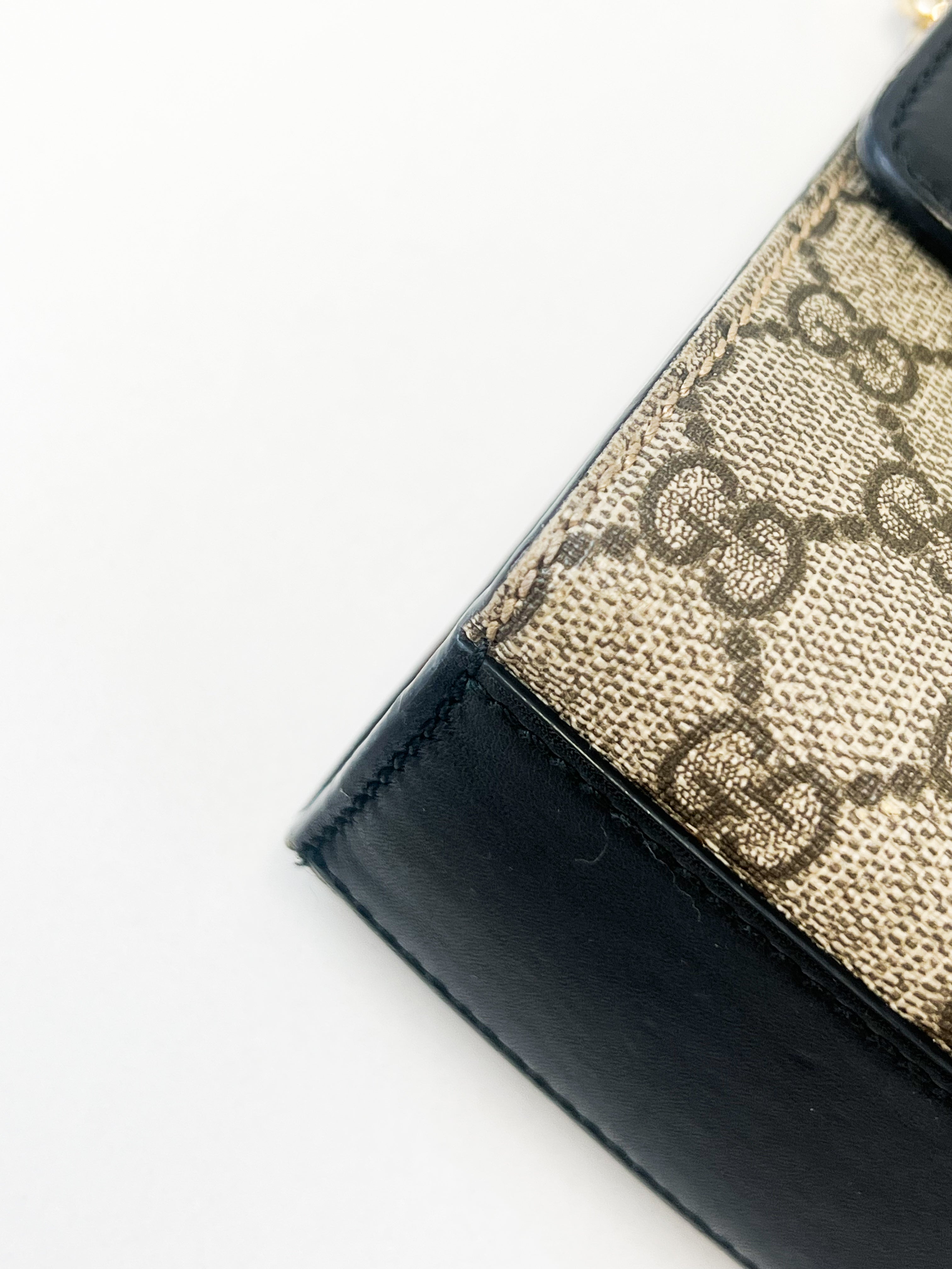 Gucci GG Supreme Small Padlock Shoulder Bag