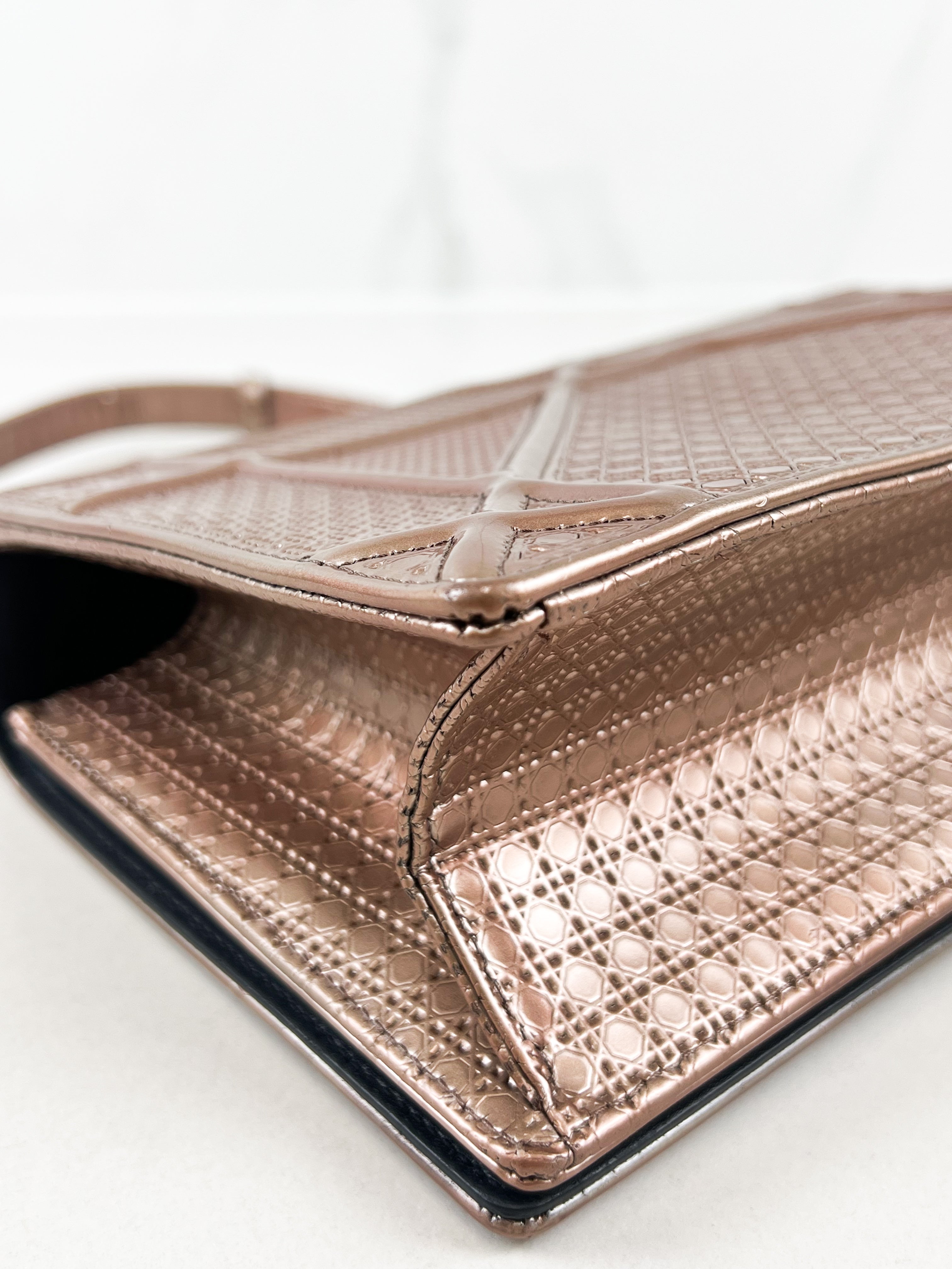 Christian Dior Diorama Medium Cannage in Iridescent pink