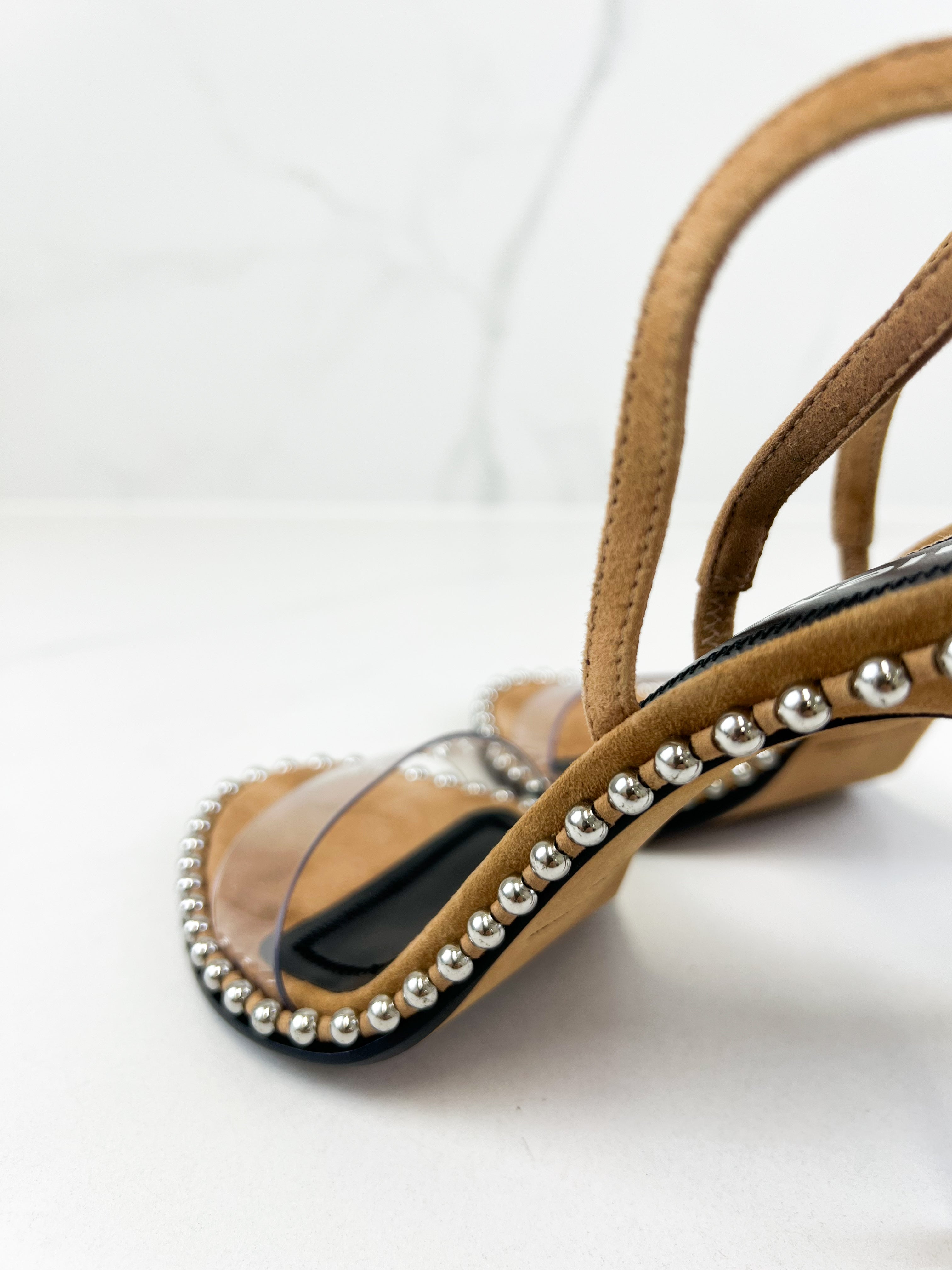 Alexander Wang Nova Suede PVC Size 36.5