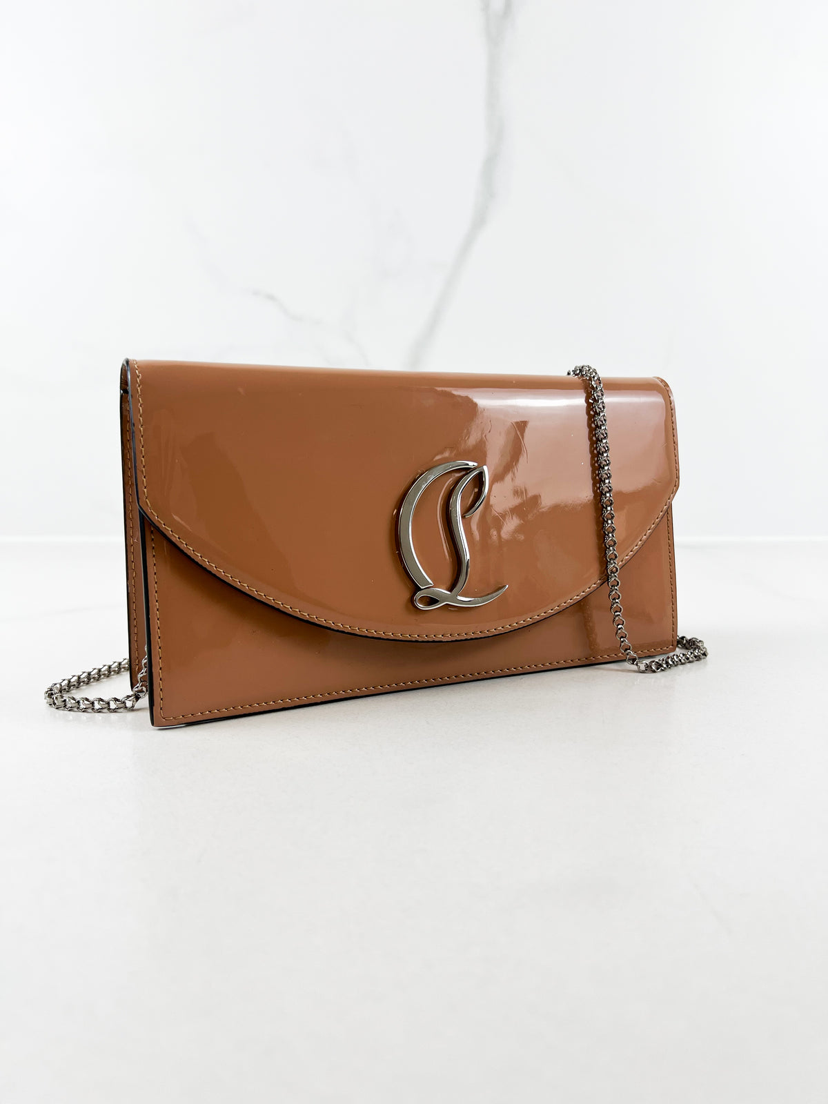 Christian Louboutin Loubi54 Patent Clutch
