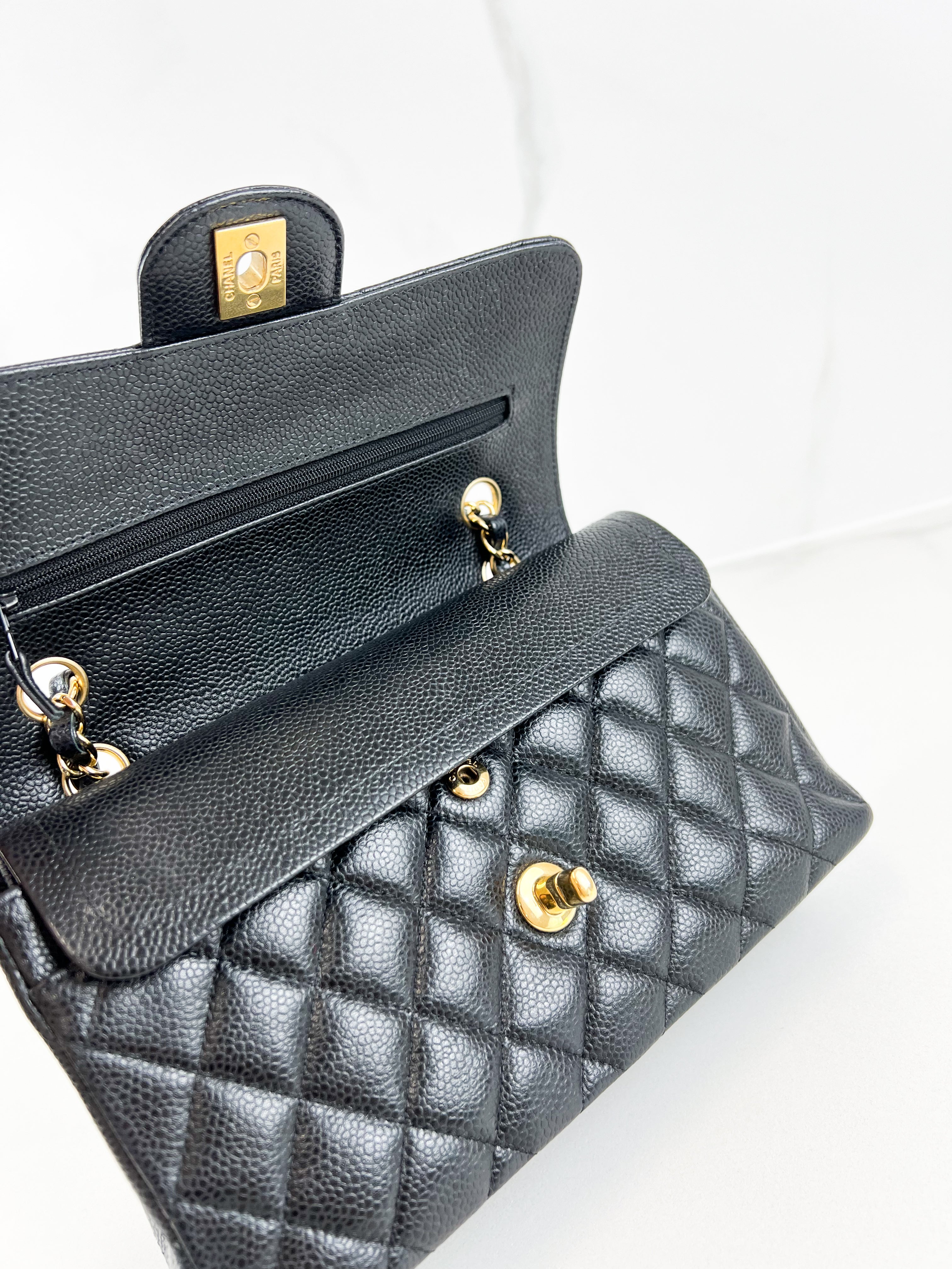 Chanel Small Classic Double Flap Caviar Shoulder Bag