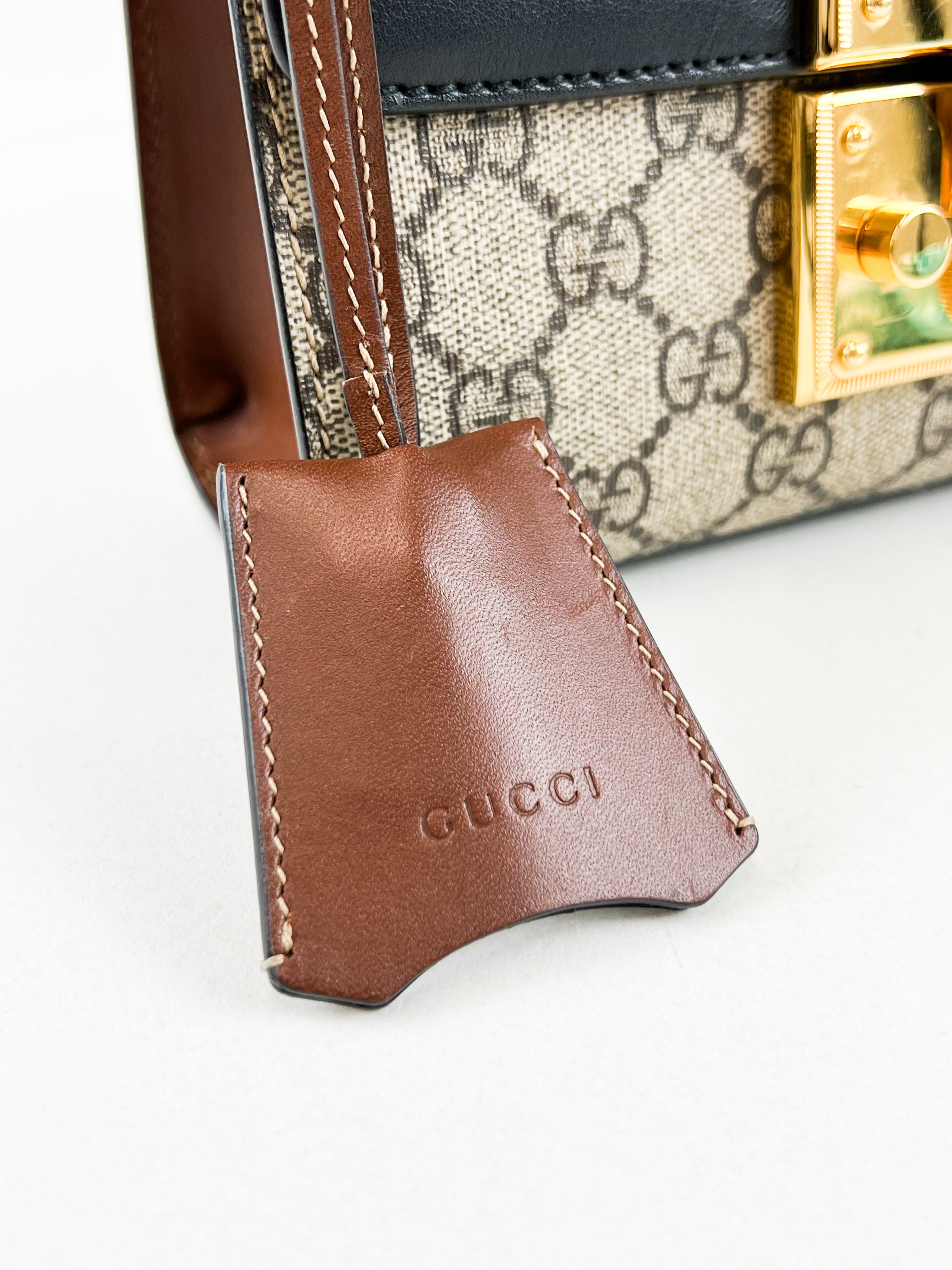 Gucci GG Supreme Small Padlock Shoulder Bag
