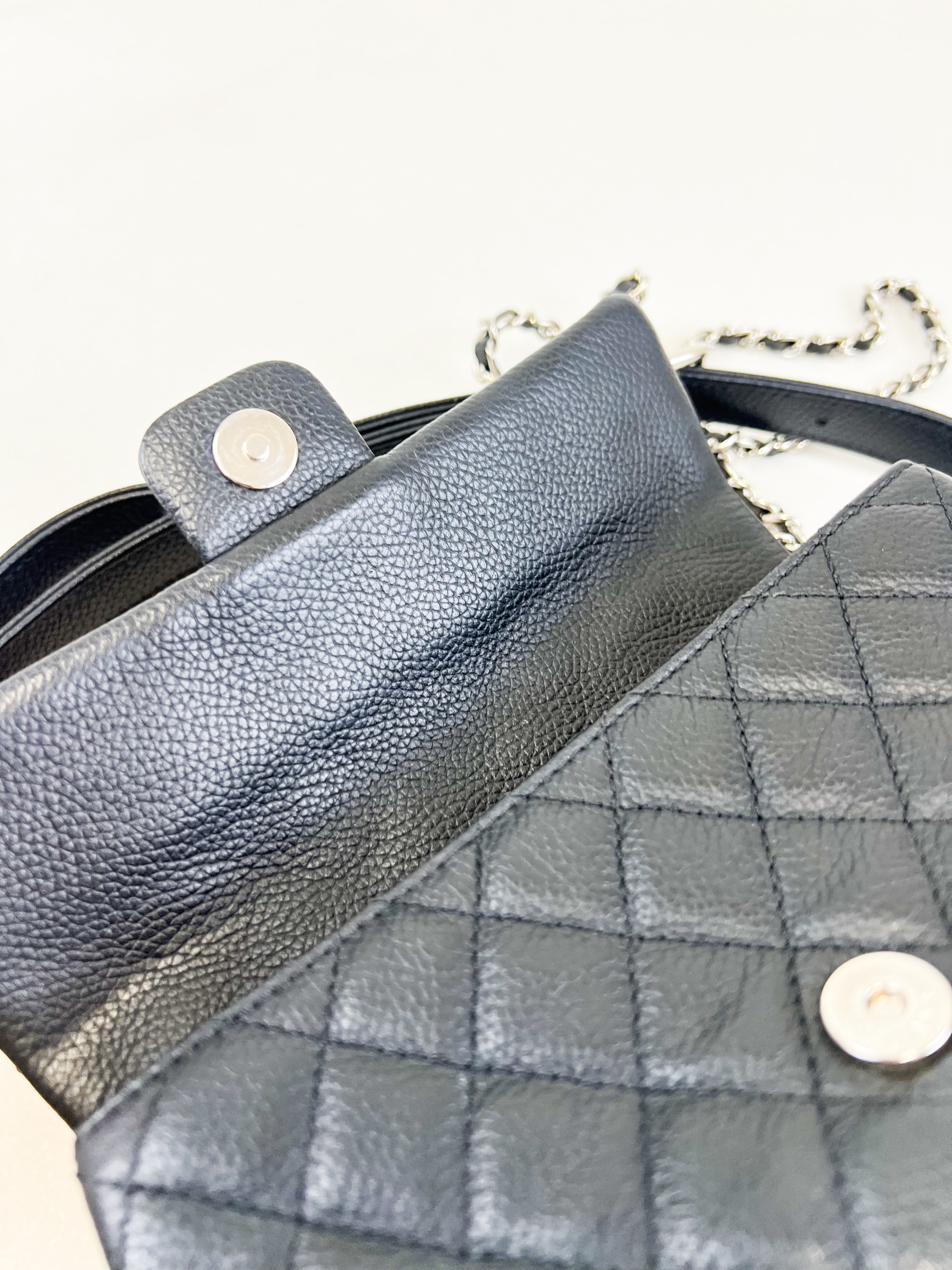 Chanel Quilted 2.55 Quilted Belt Bag with Crossbody Chain