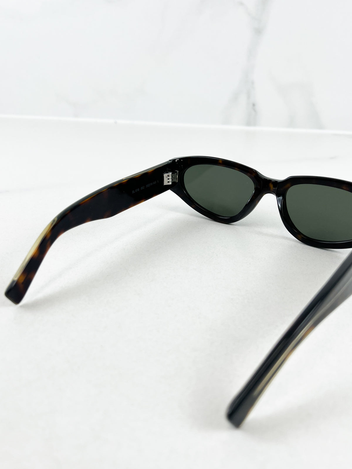 Saint Laurent Round Oval Havana Sunglasses
