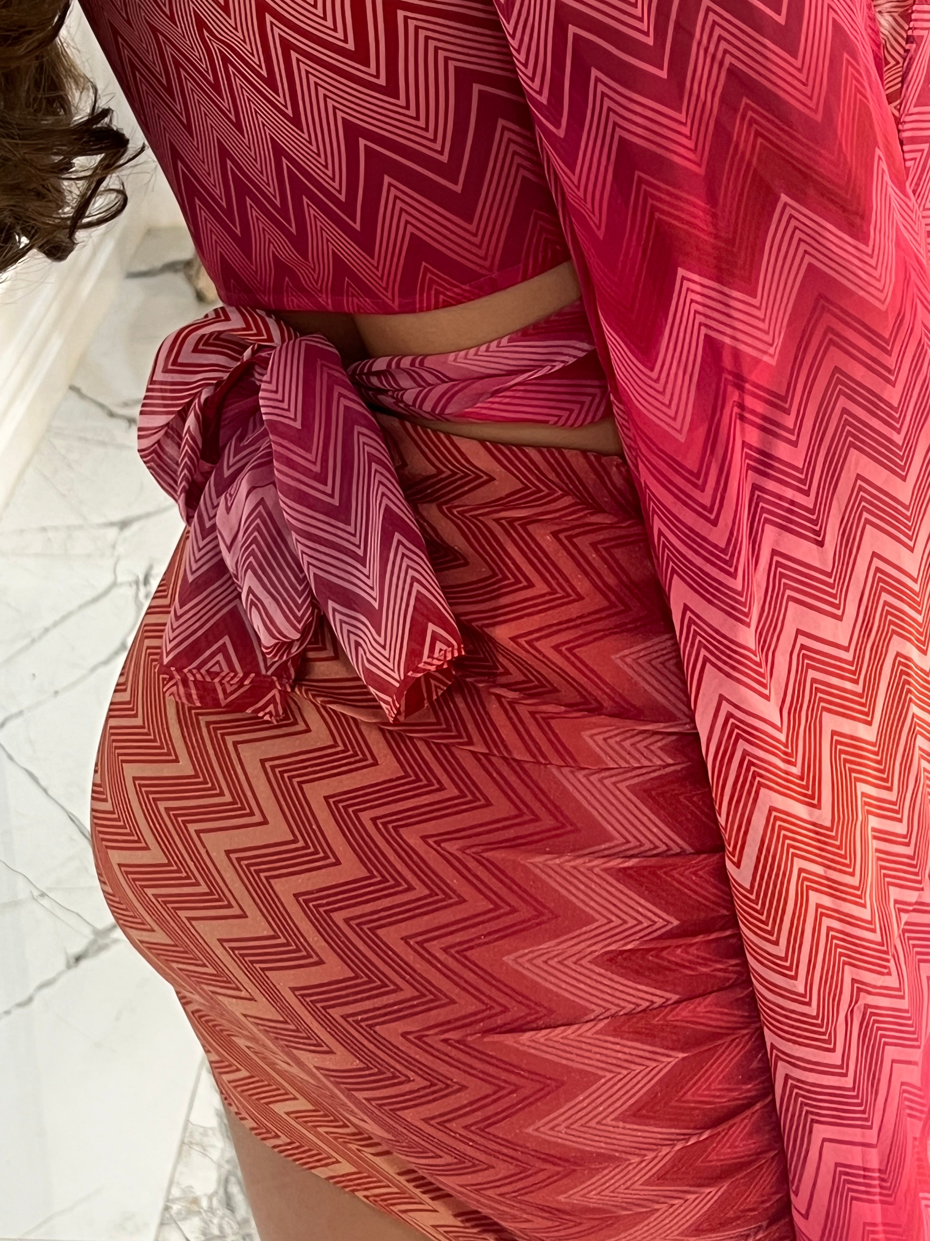 Missoni Mare Silk Mini Skirt & Top Set