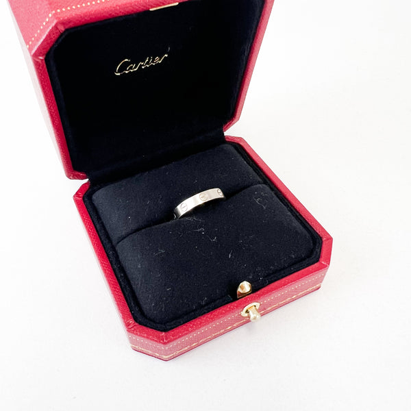 Cartier Love Ring in White Gold Size 53