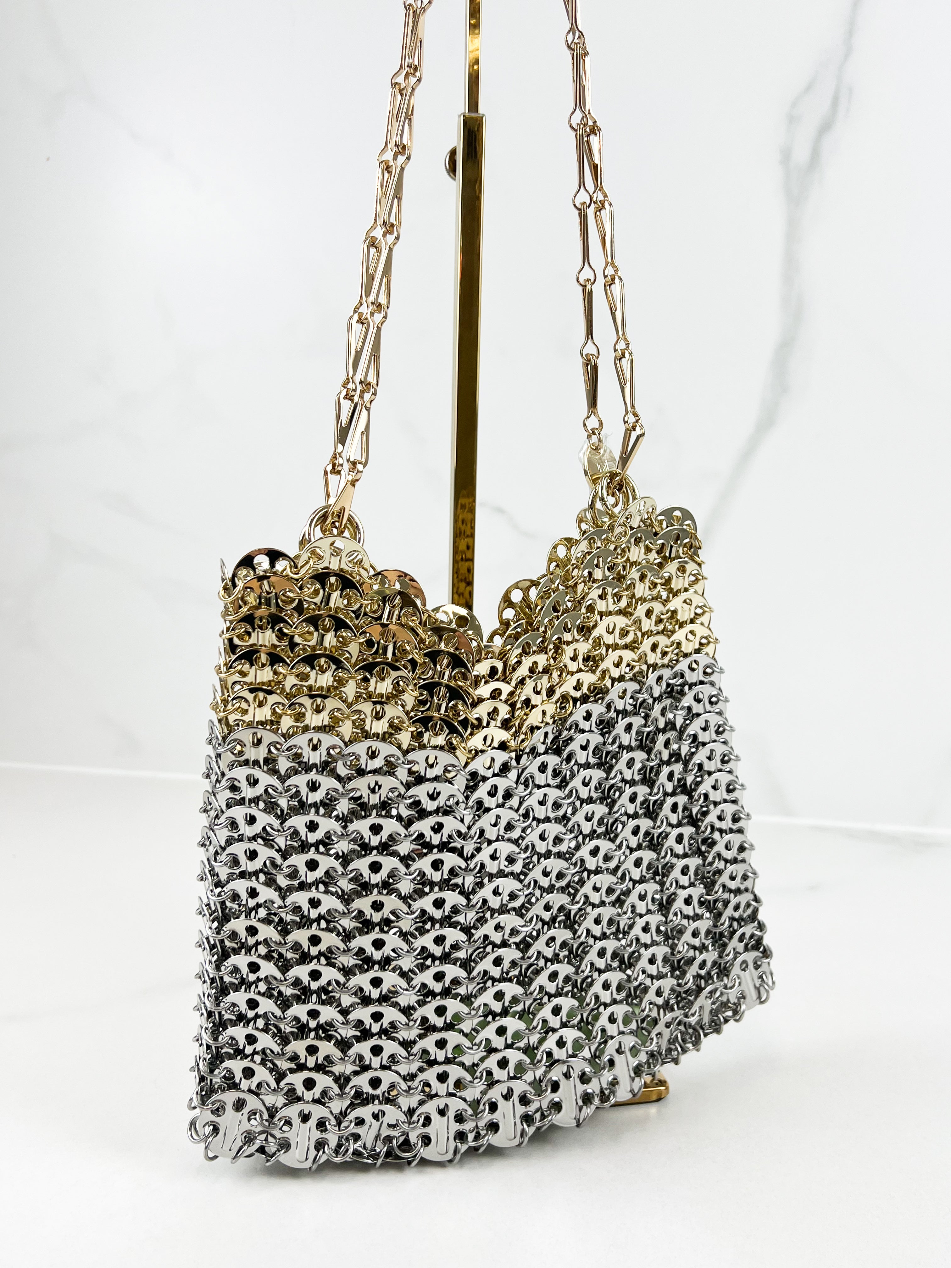 Rabanne 1969 Moon Chainmail Shoulder Bag