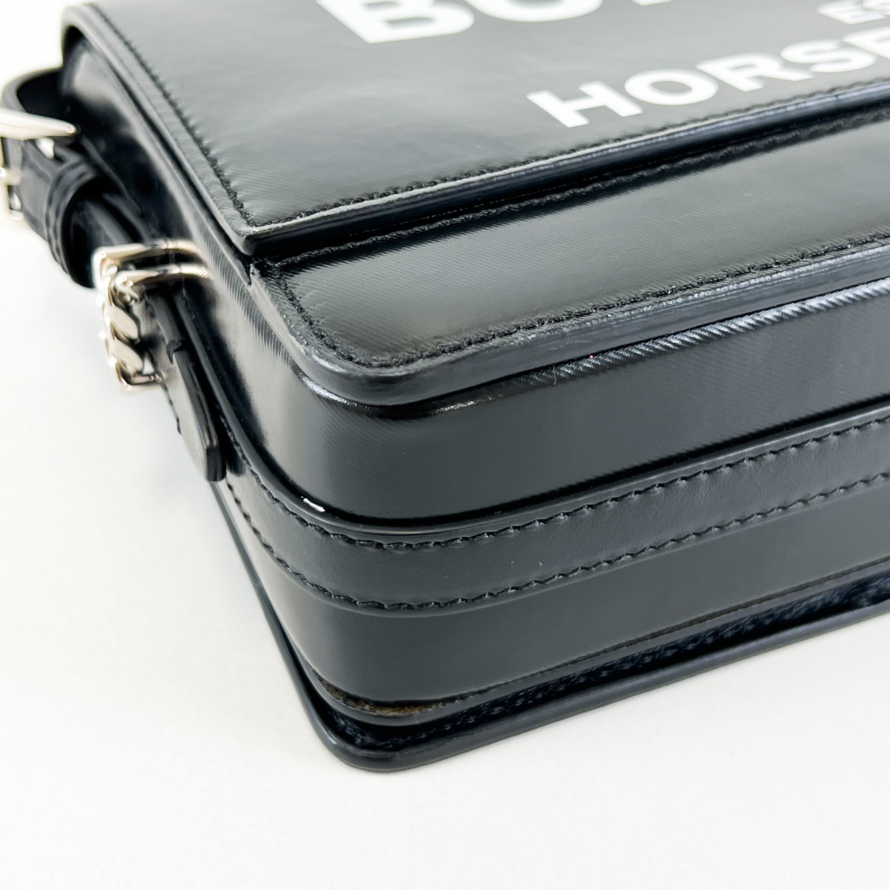 Burberry Black Horseferry Camera Shoulder Bag