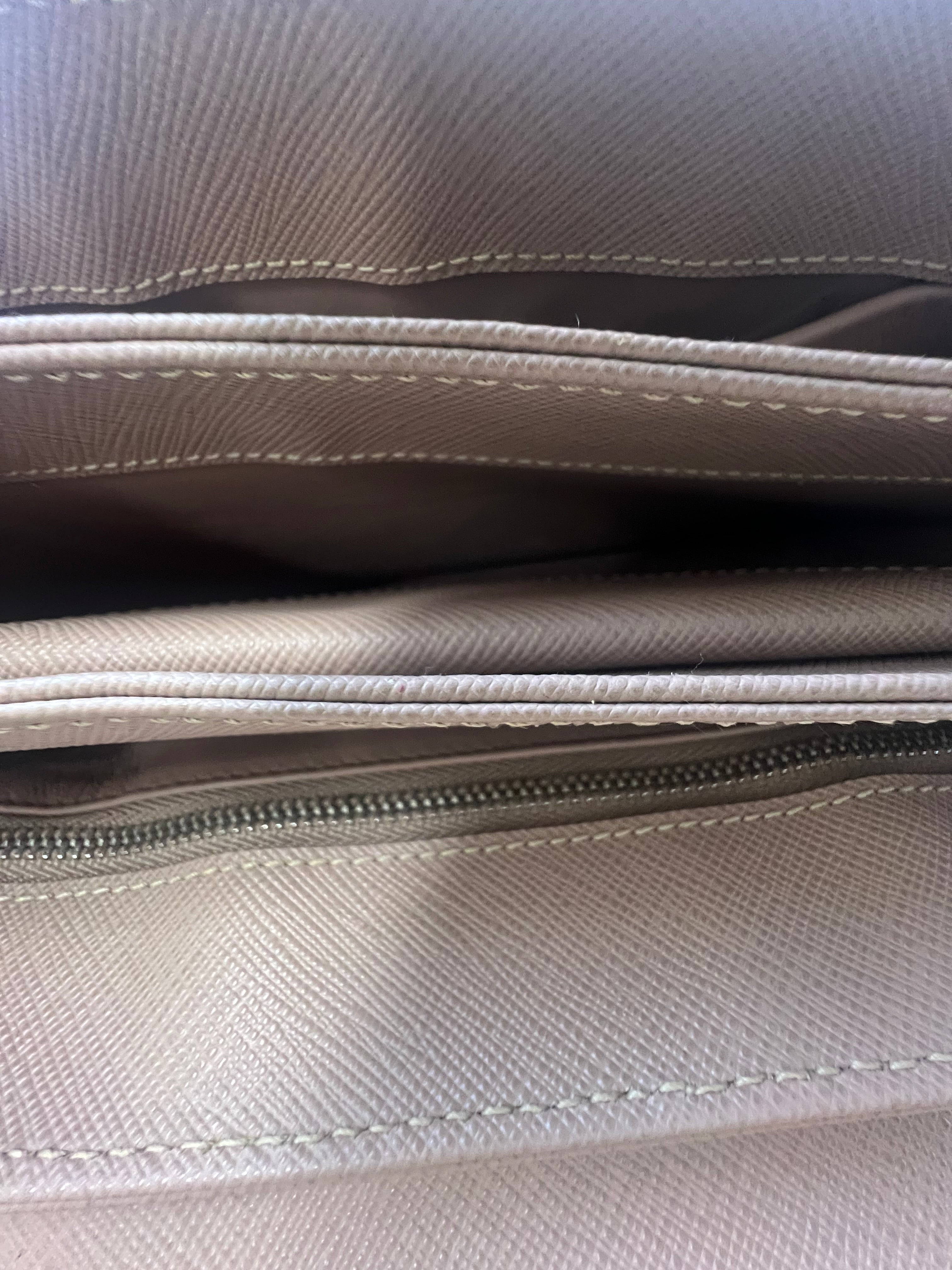 Prada Saffiano Leather Lock Crossbody Bag