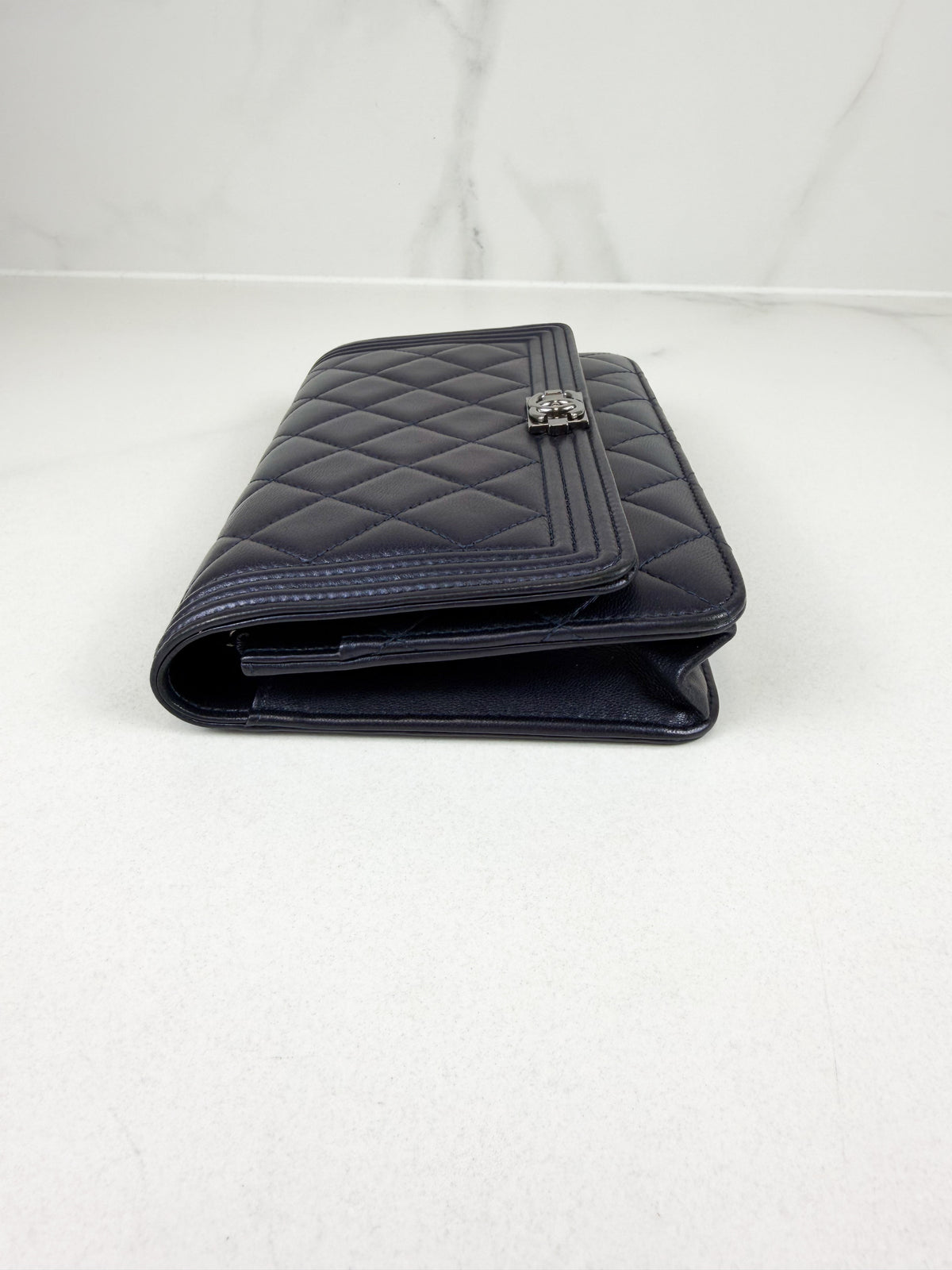 Chanel Boy Wallet on Chain in Quilted Lambskin with SHW